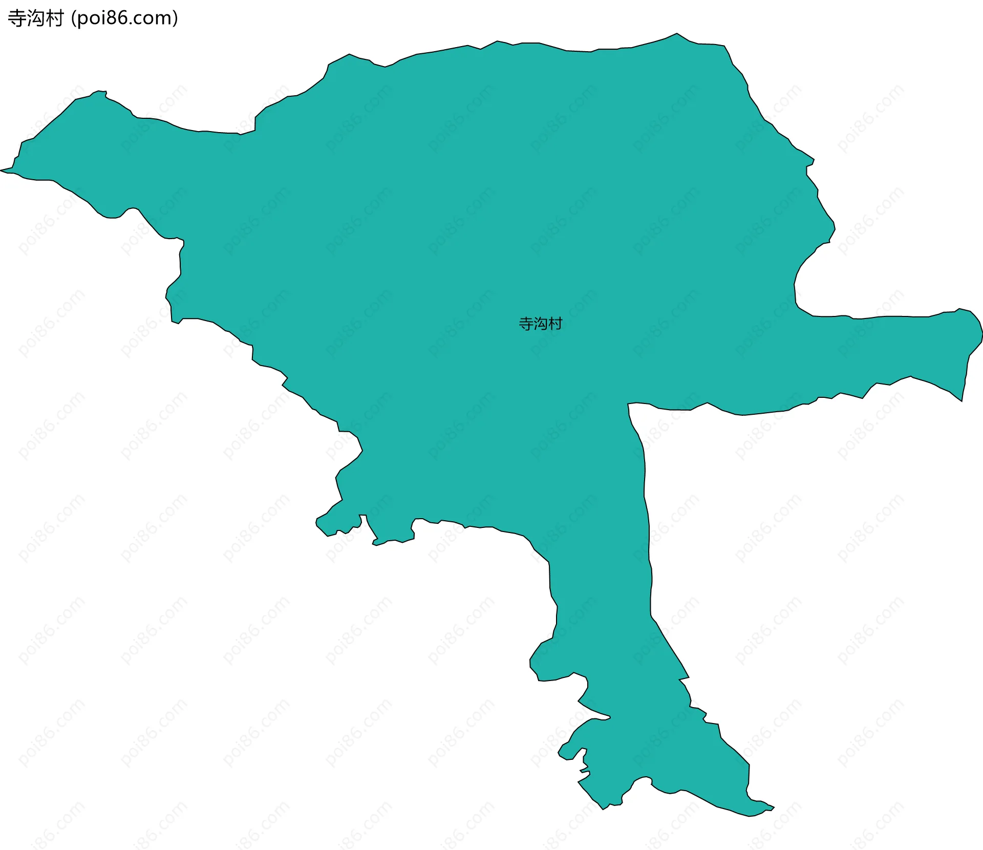 寺沟村边界地图