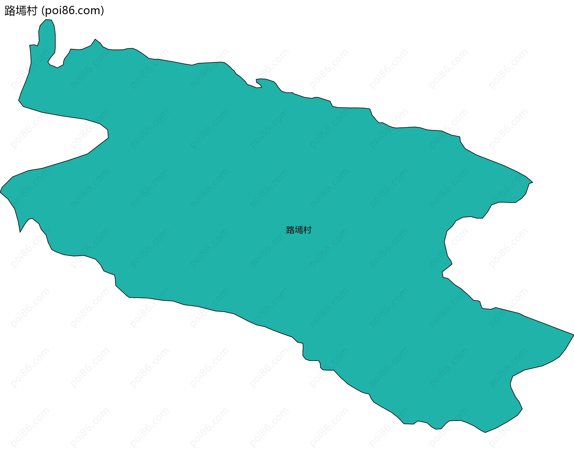 路墕村边界地图