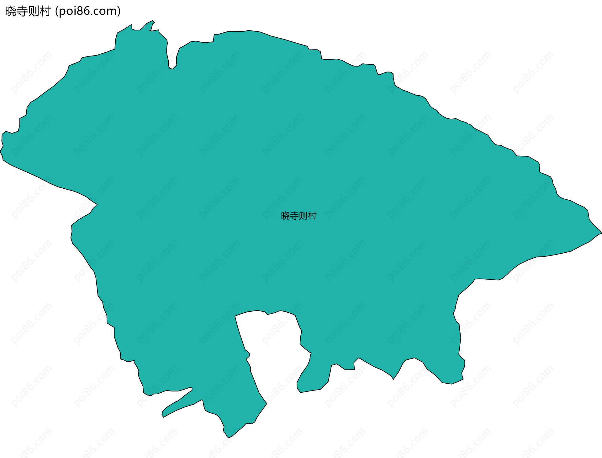 晓寺则村边界地图