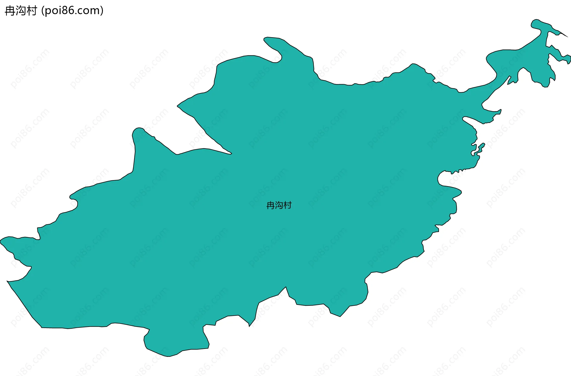 冉沟村边界地图