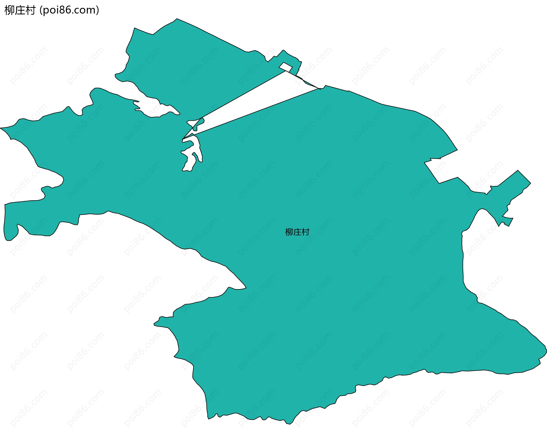 柳庄村边界地图