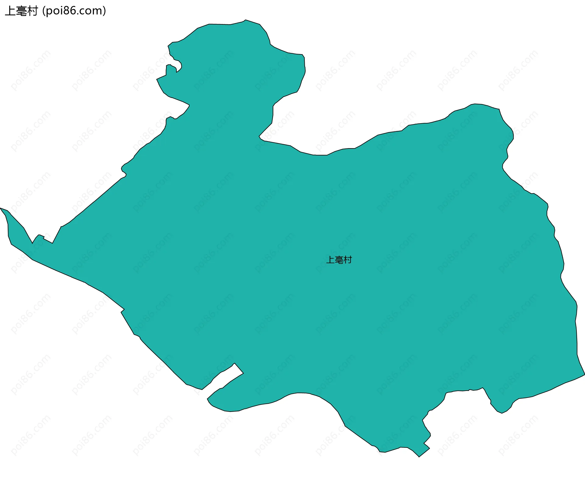 上亳村边界地图