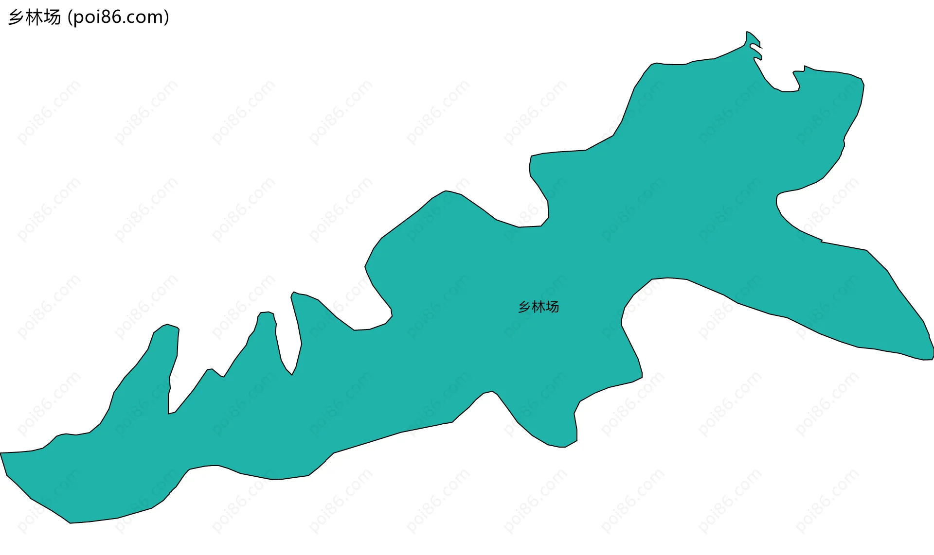 乡林场边界地图