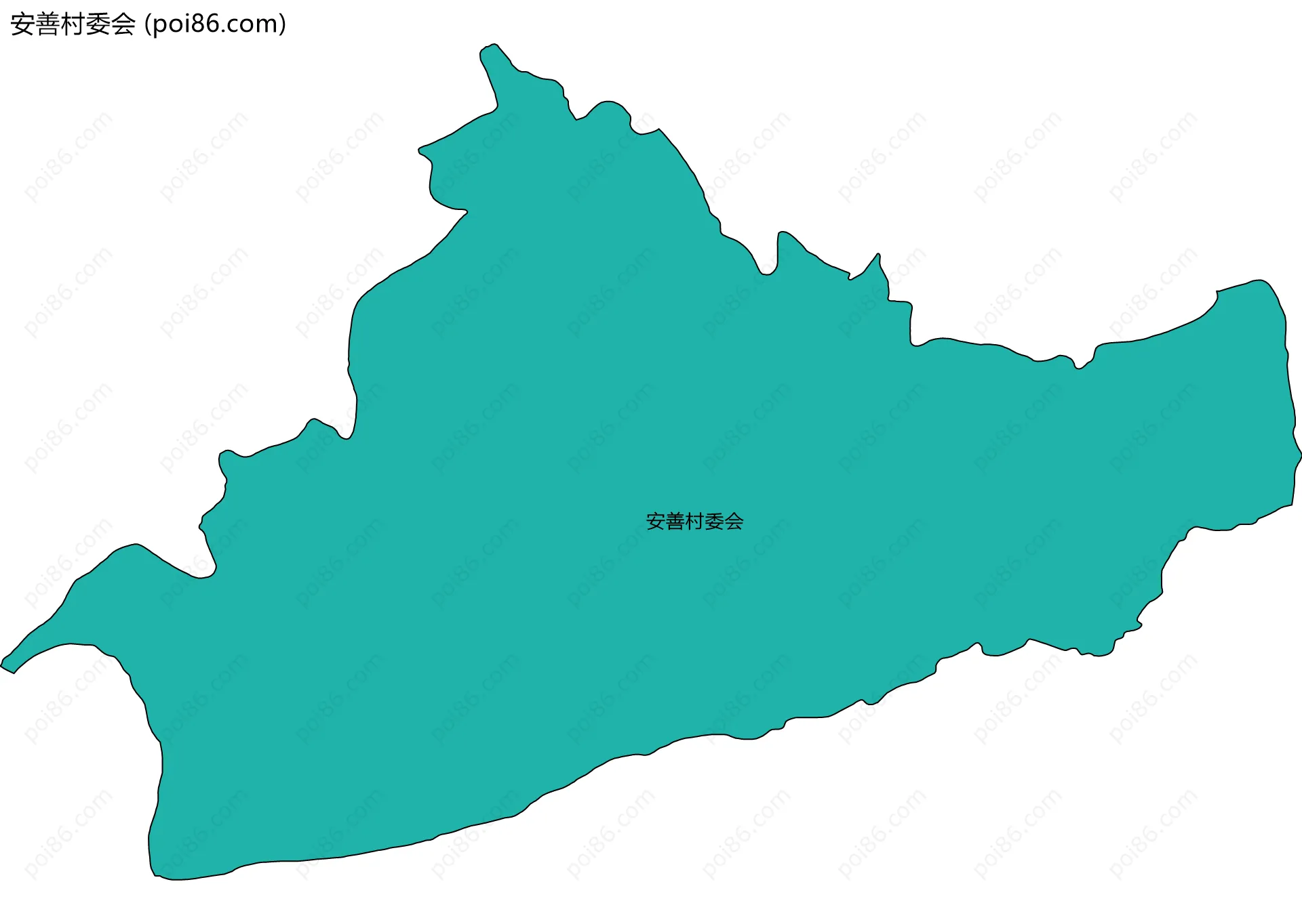 安善村委会边界地图