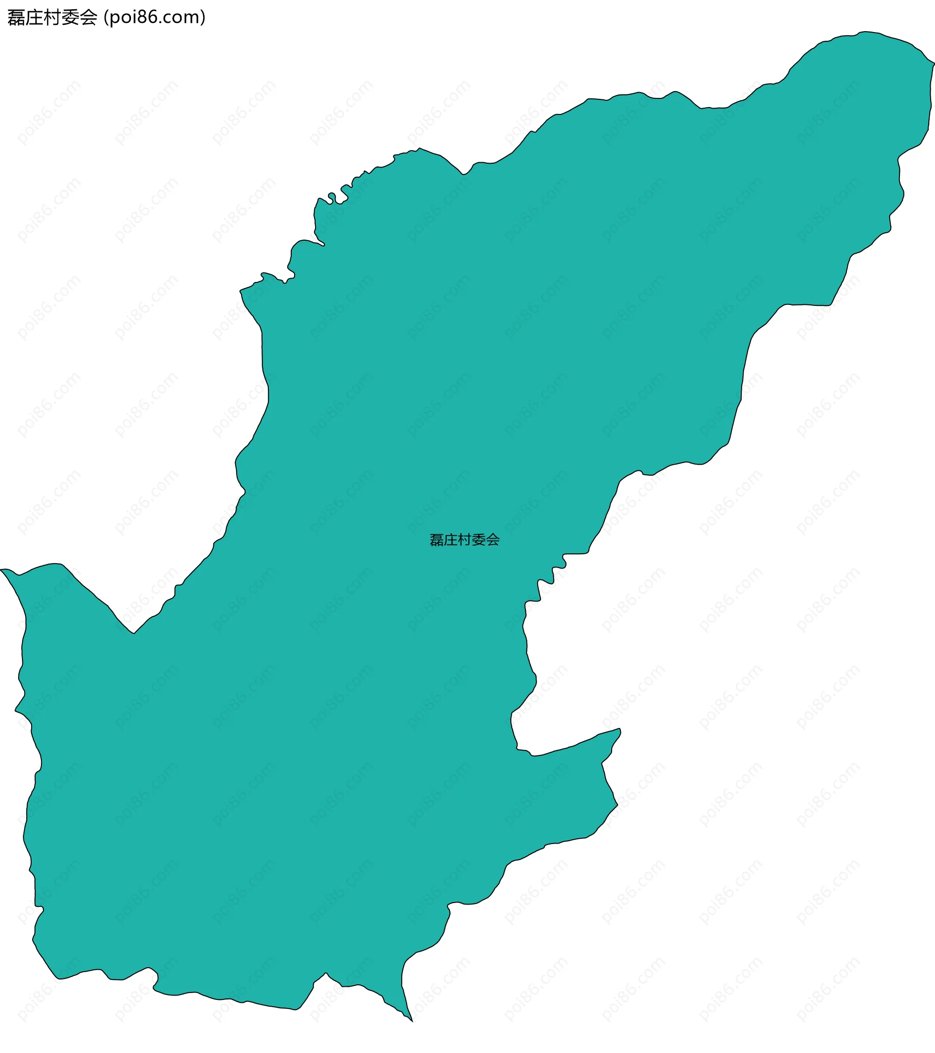 磊庄村委会边界地图