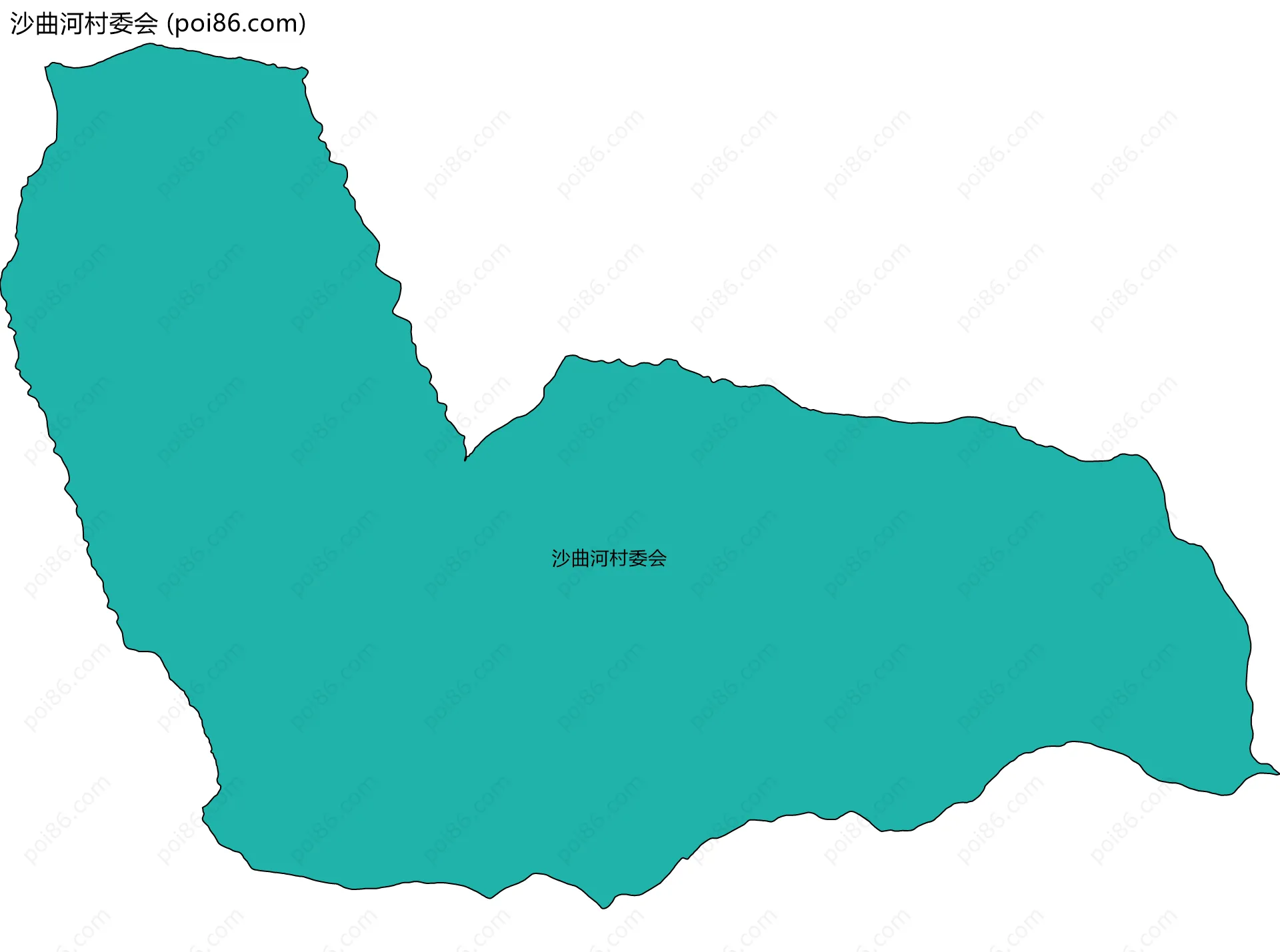 沙曲河村委会边界地图