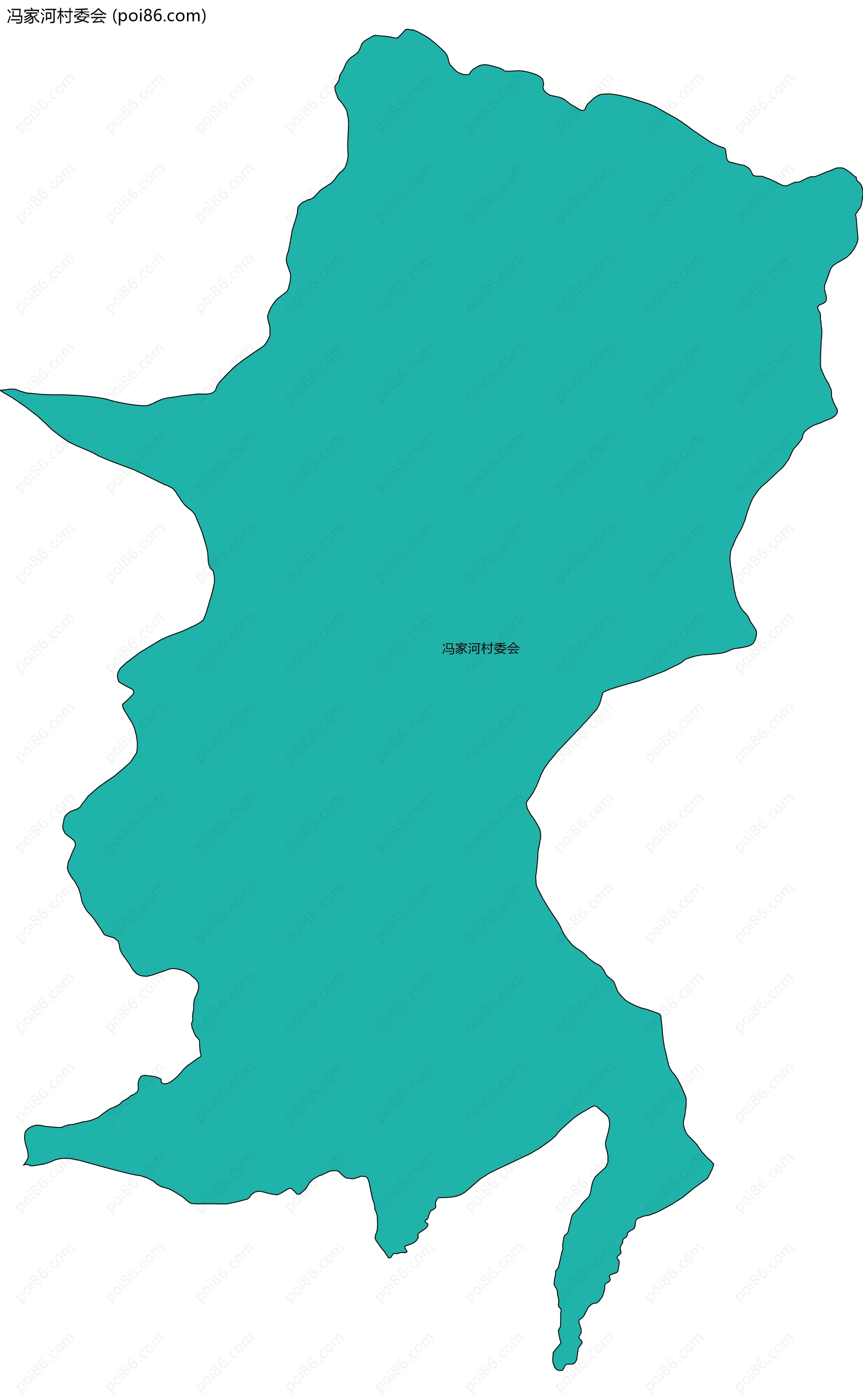 冯家河村委会边界地图