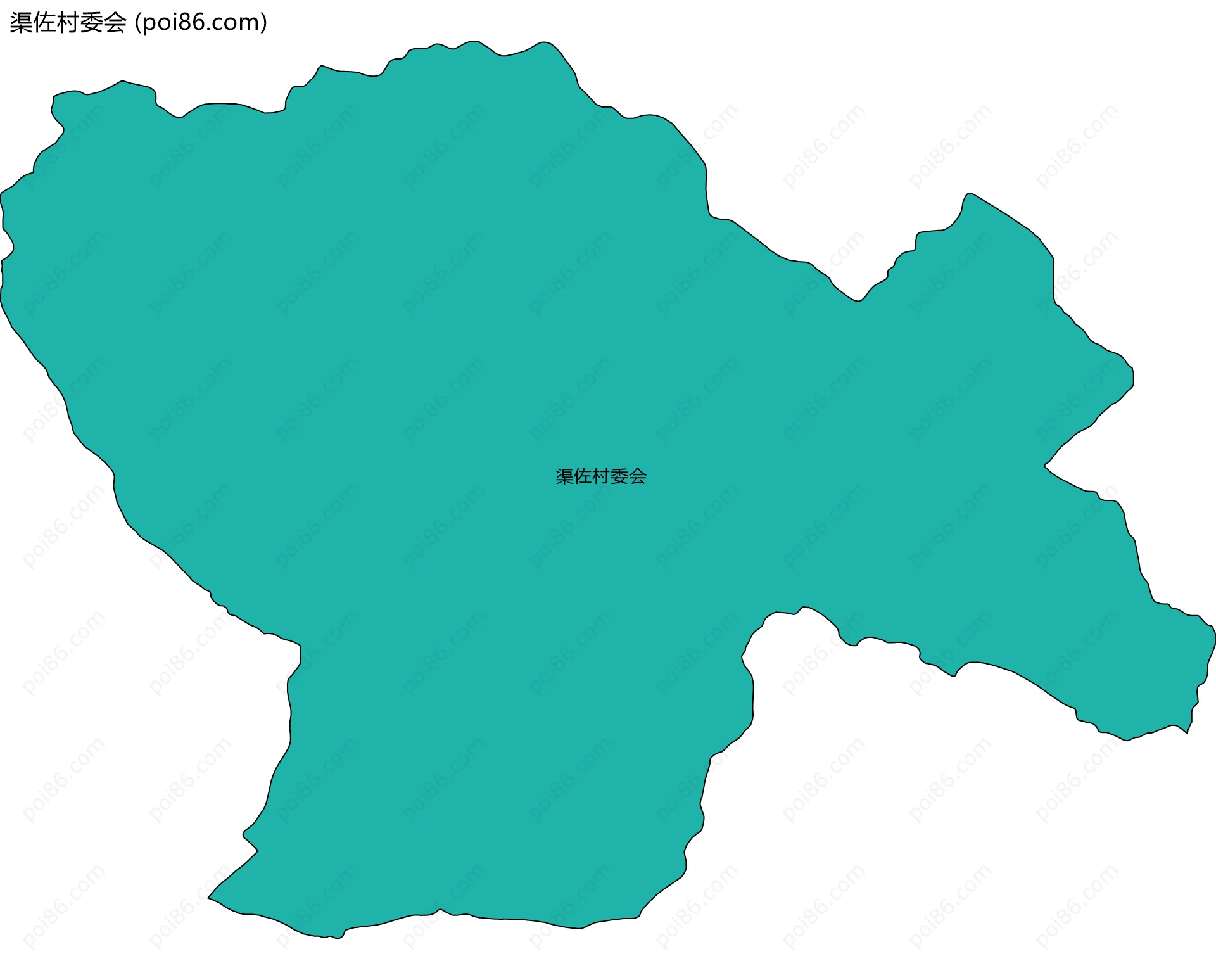 渠佐村委会边界地图