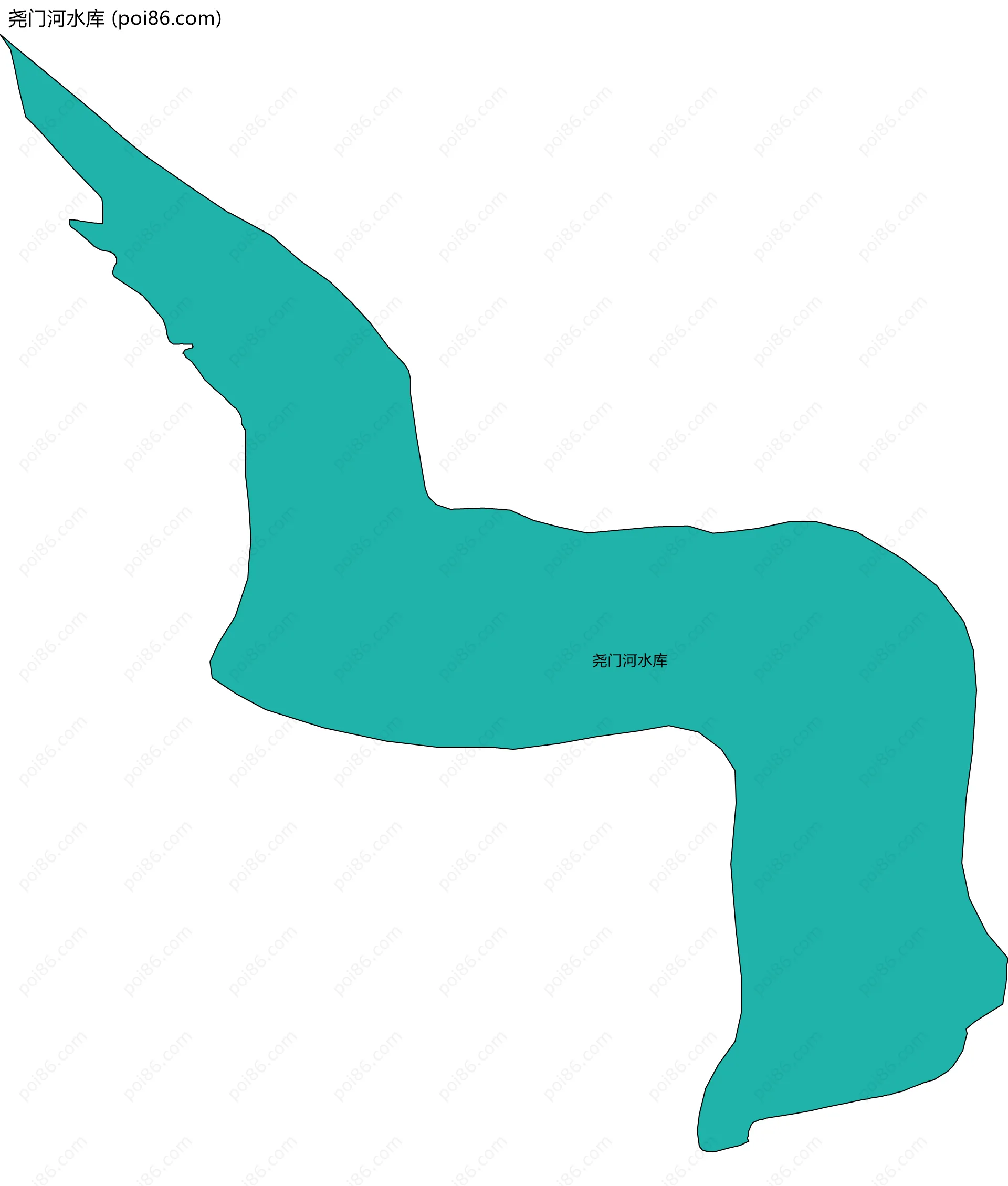 尧门河水库边界地图