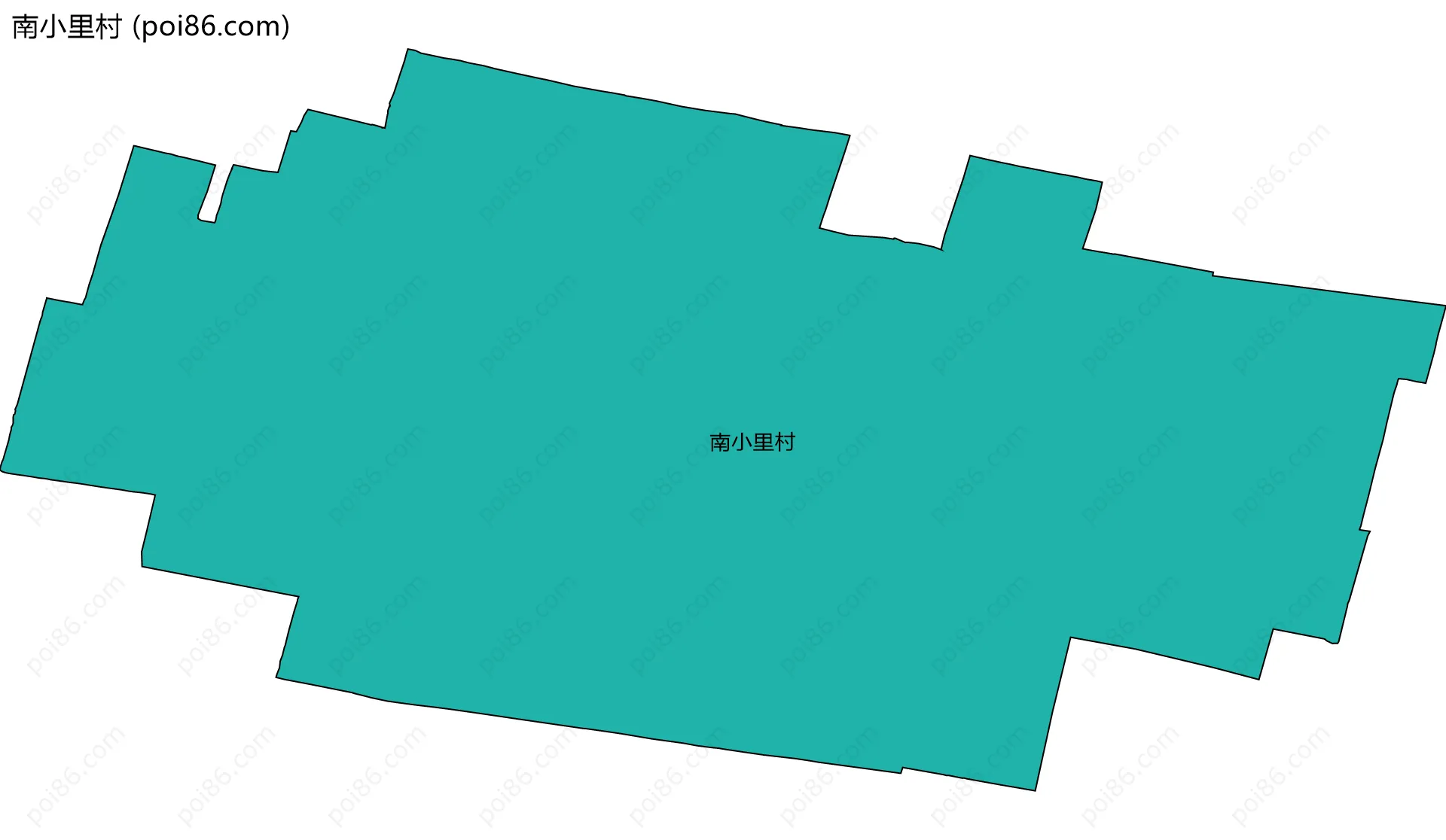 南小里村边界地图