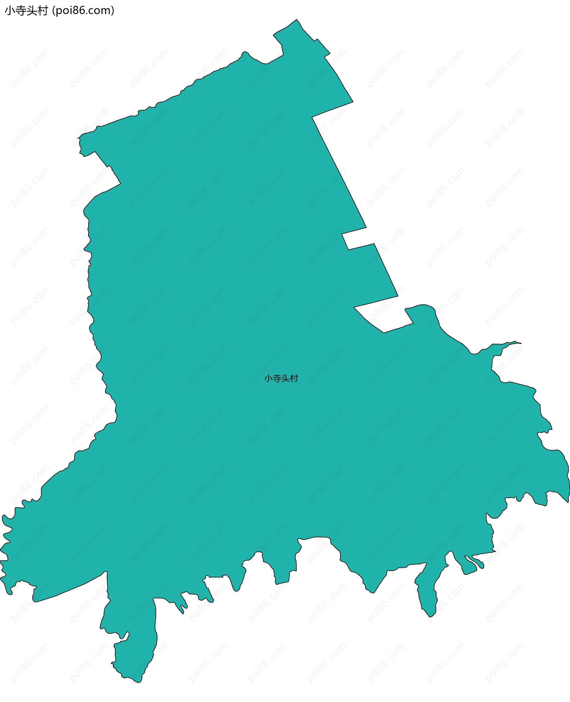 小寺头村边界地图