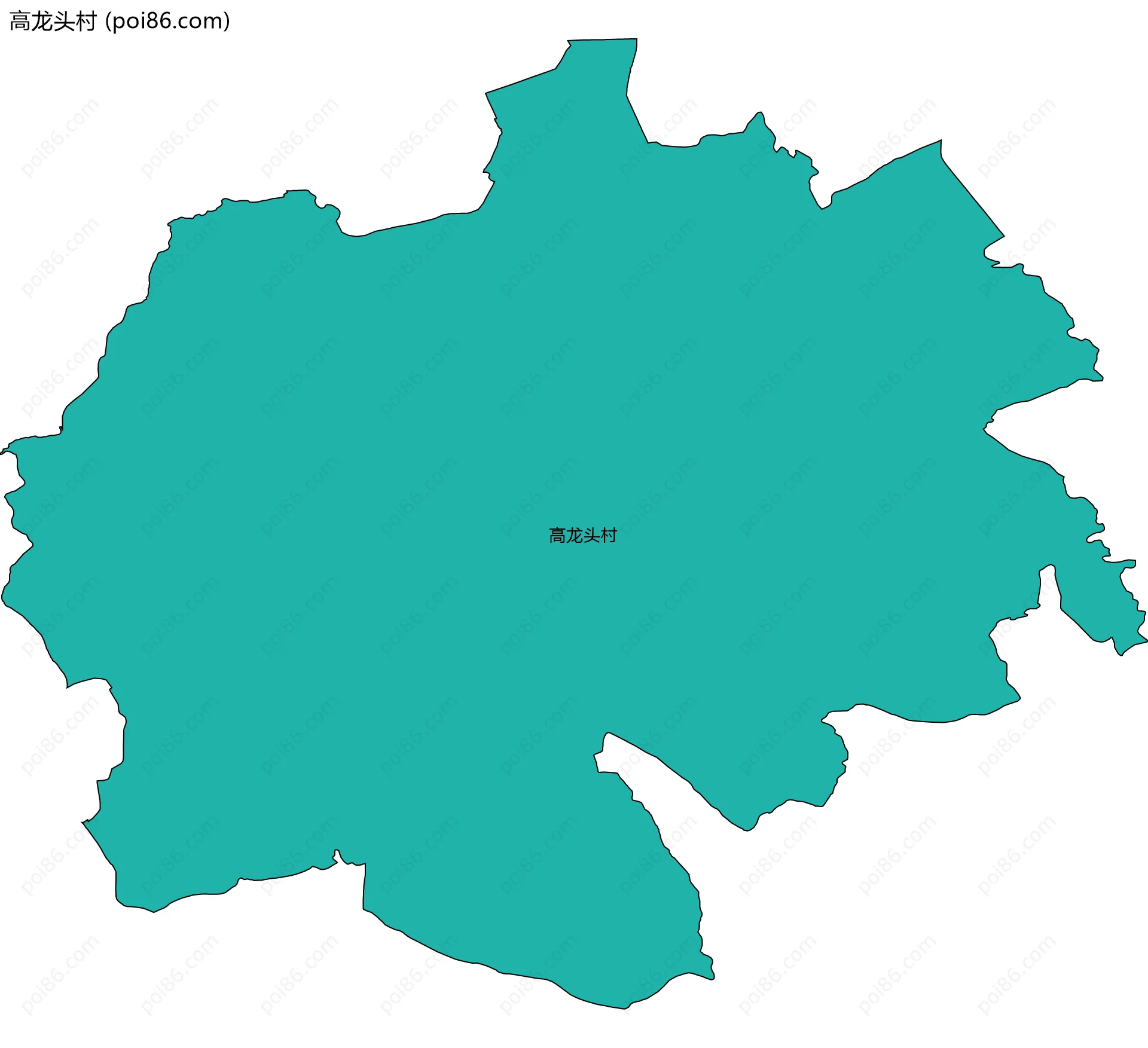 高龙头村边界地图