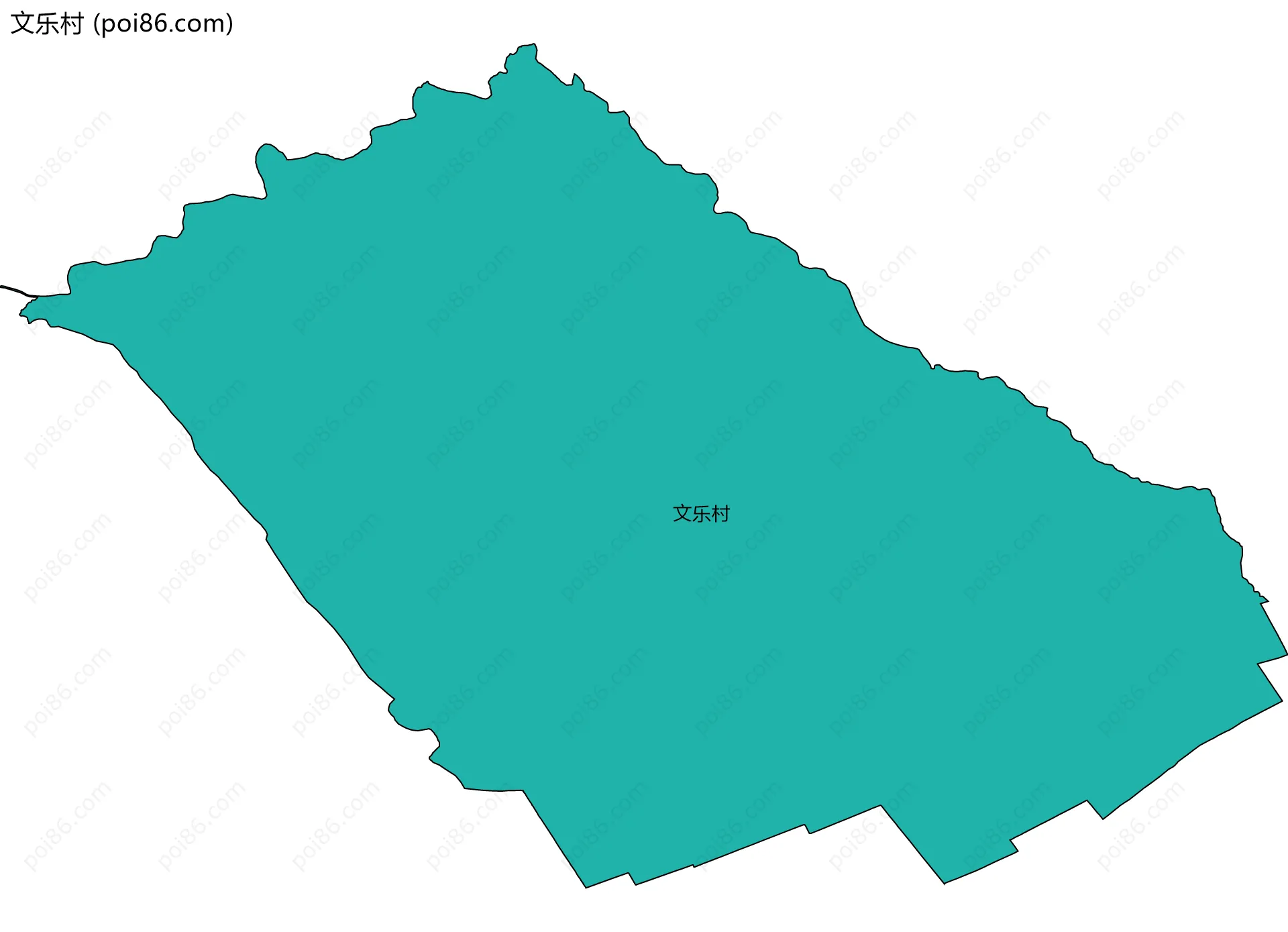 文乐村边界地图