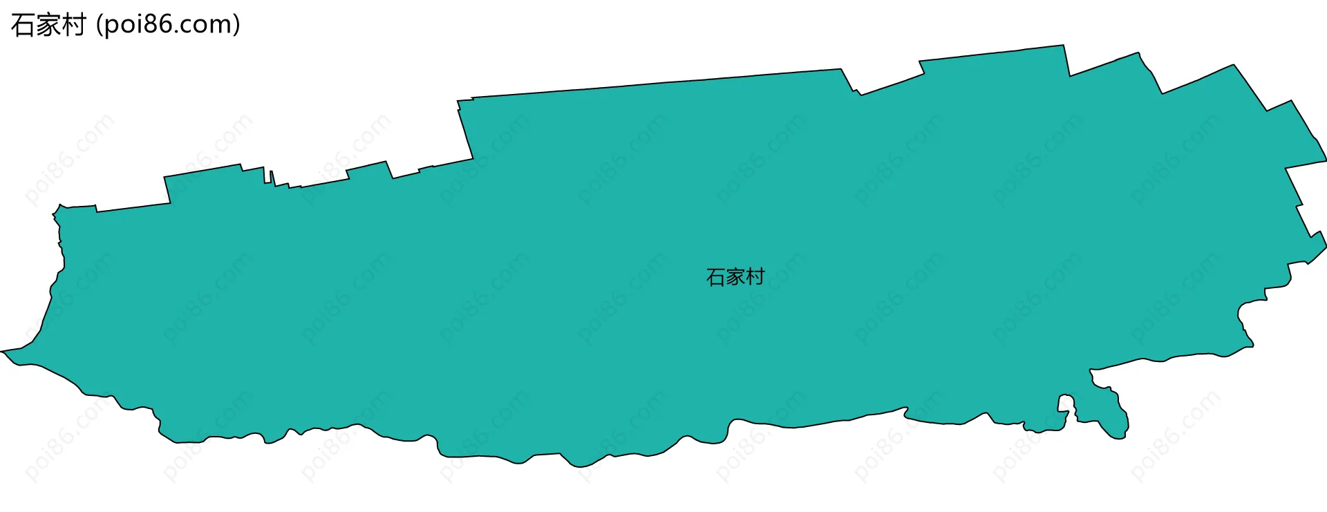 石家村边界地图