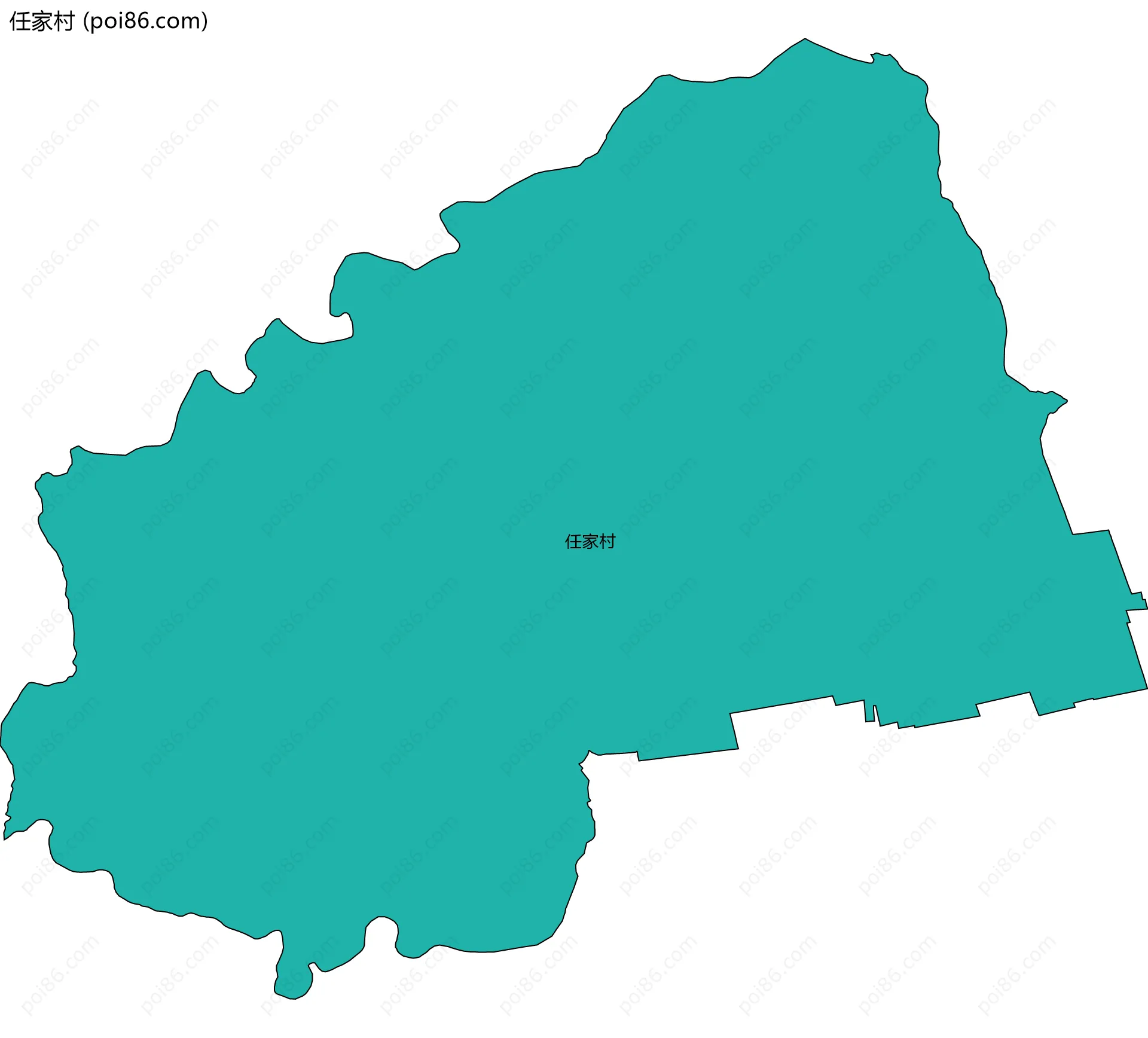 任家村边界地图