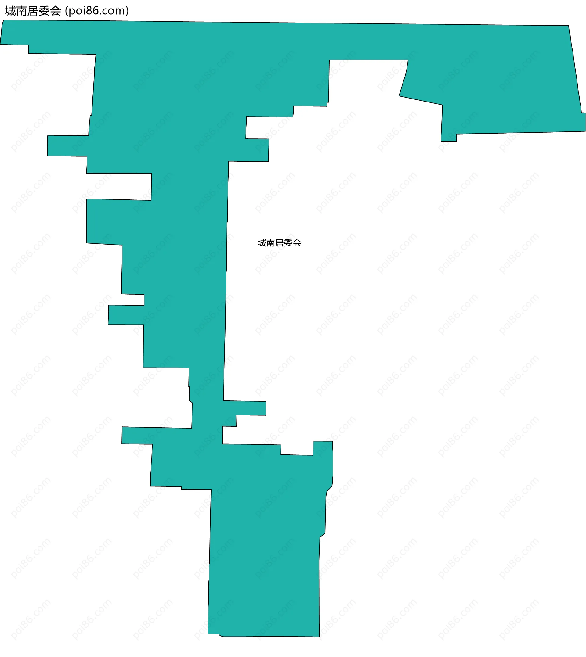 城南居委会边界地图