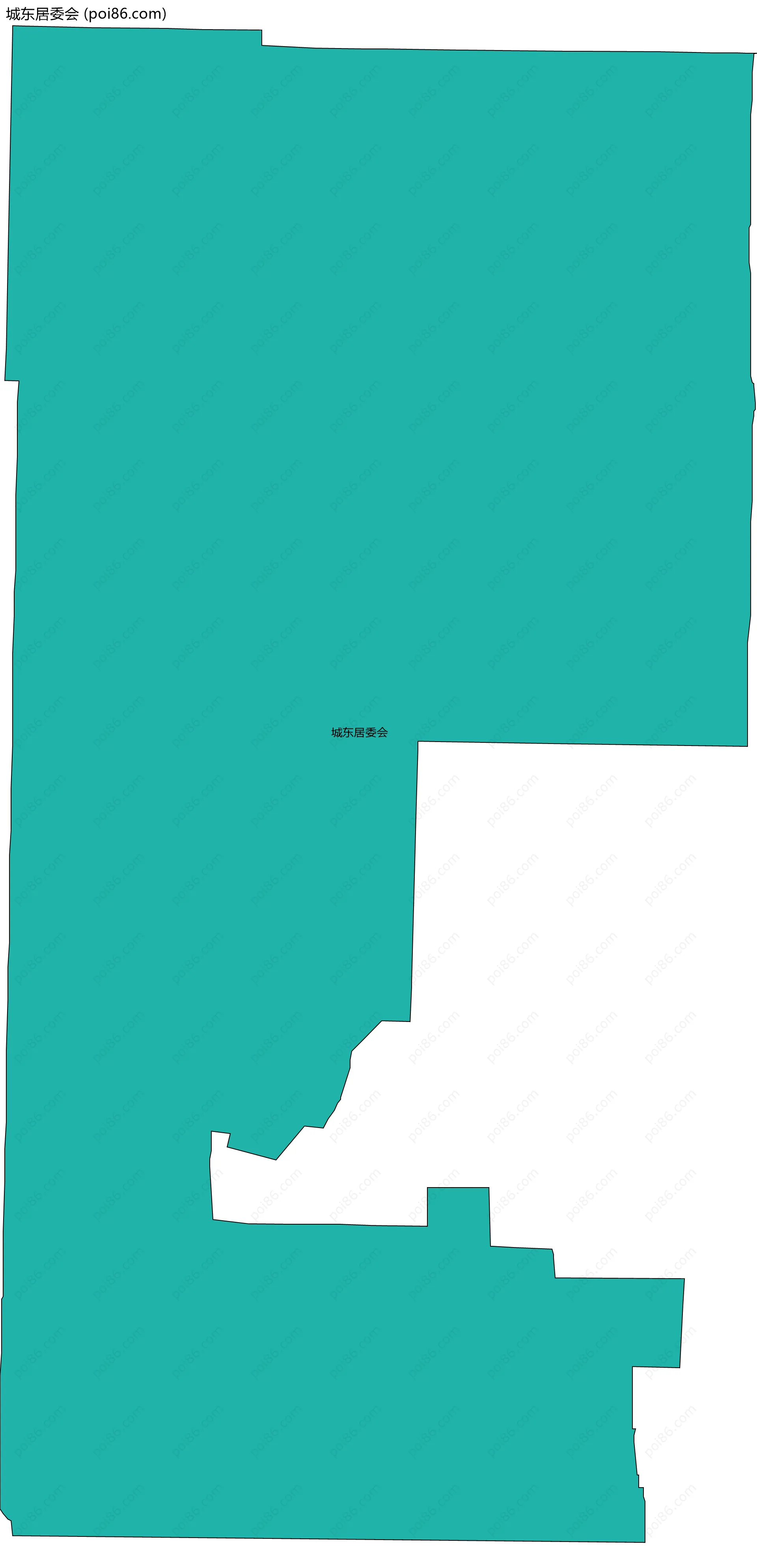 城东居委会边界地图