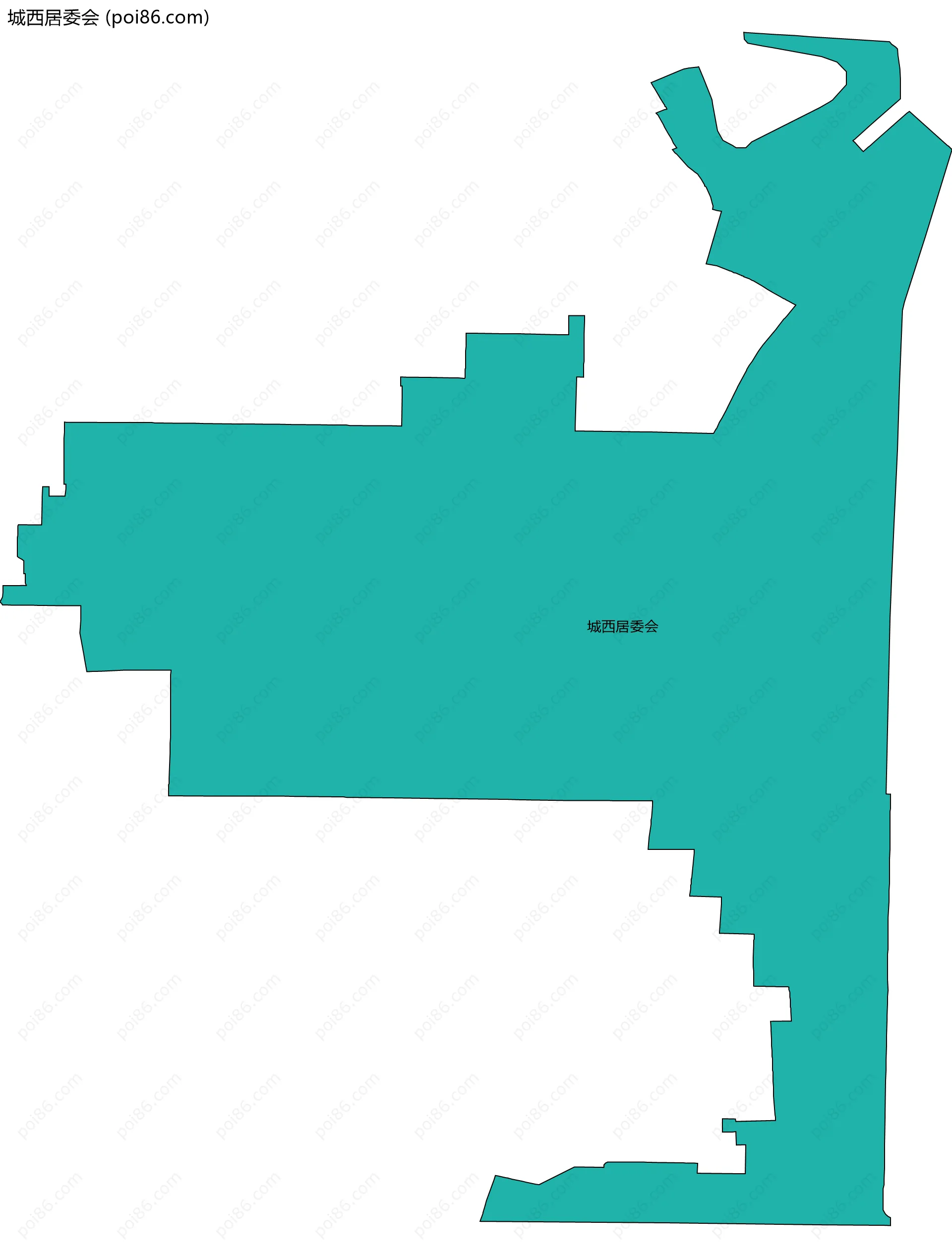 城西居委会边界地图