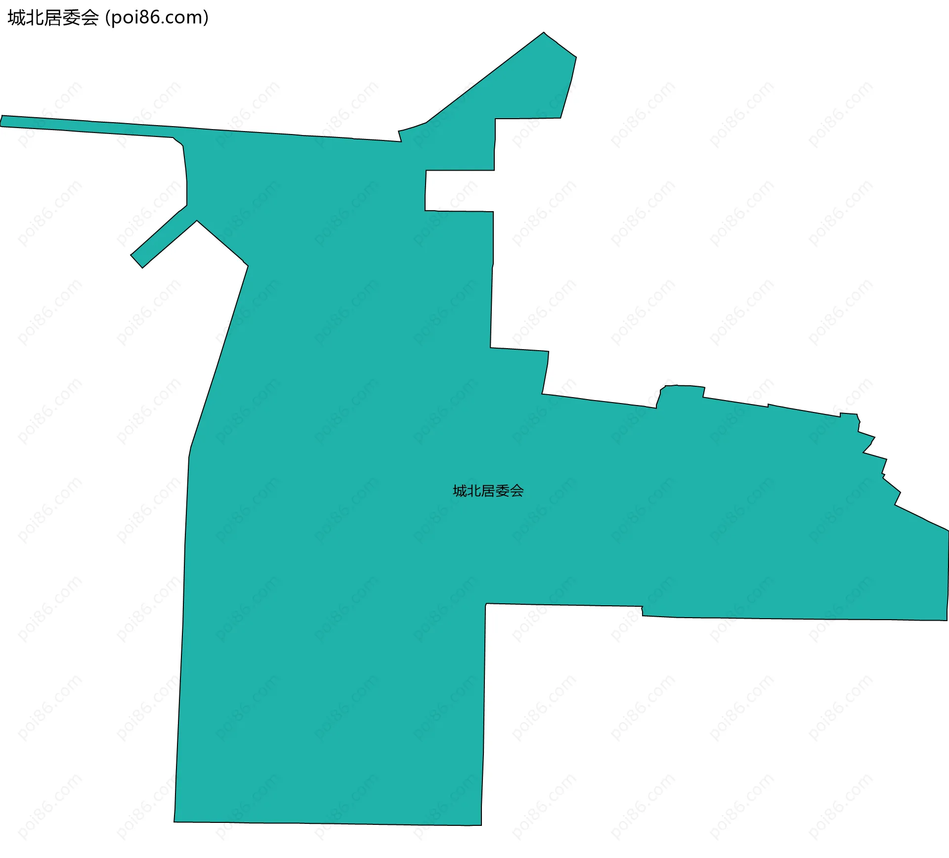 城北居委会边界地图