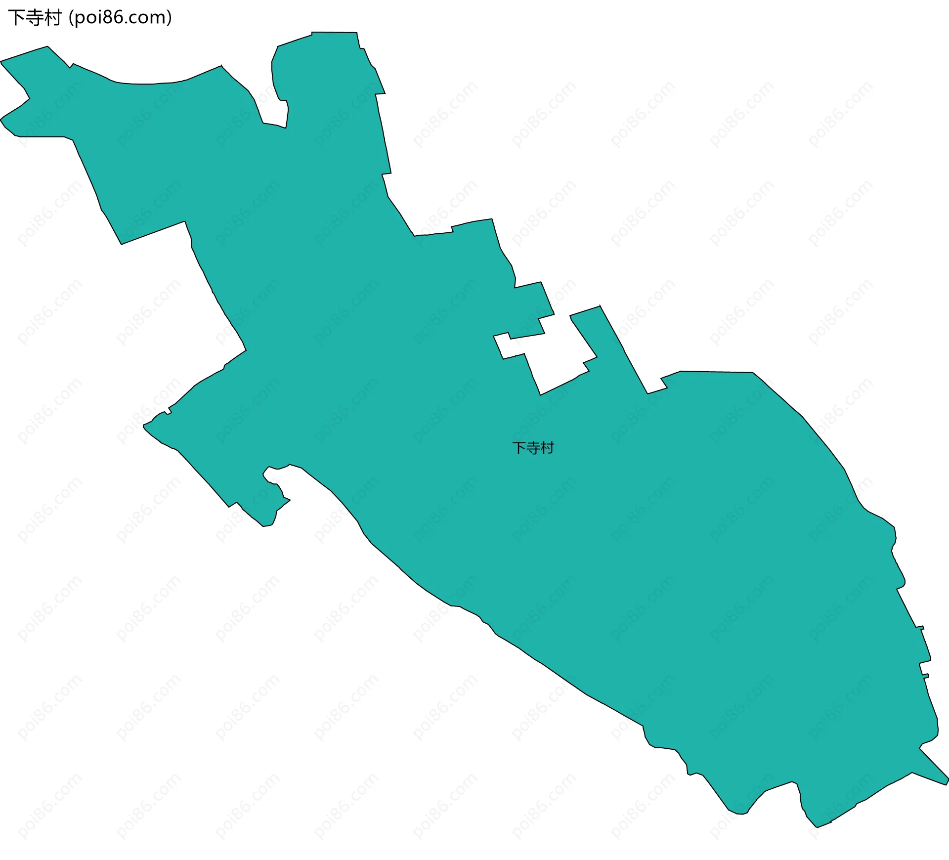 下寺村边界地图