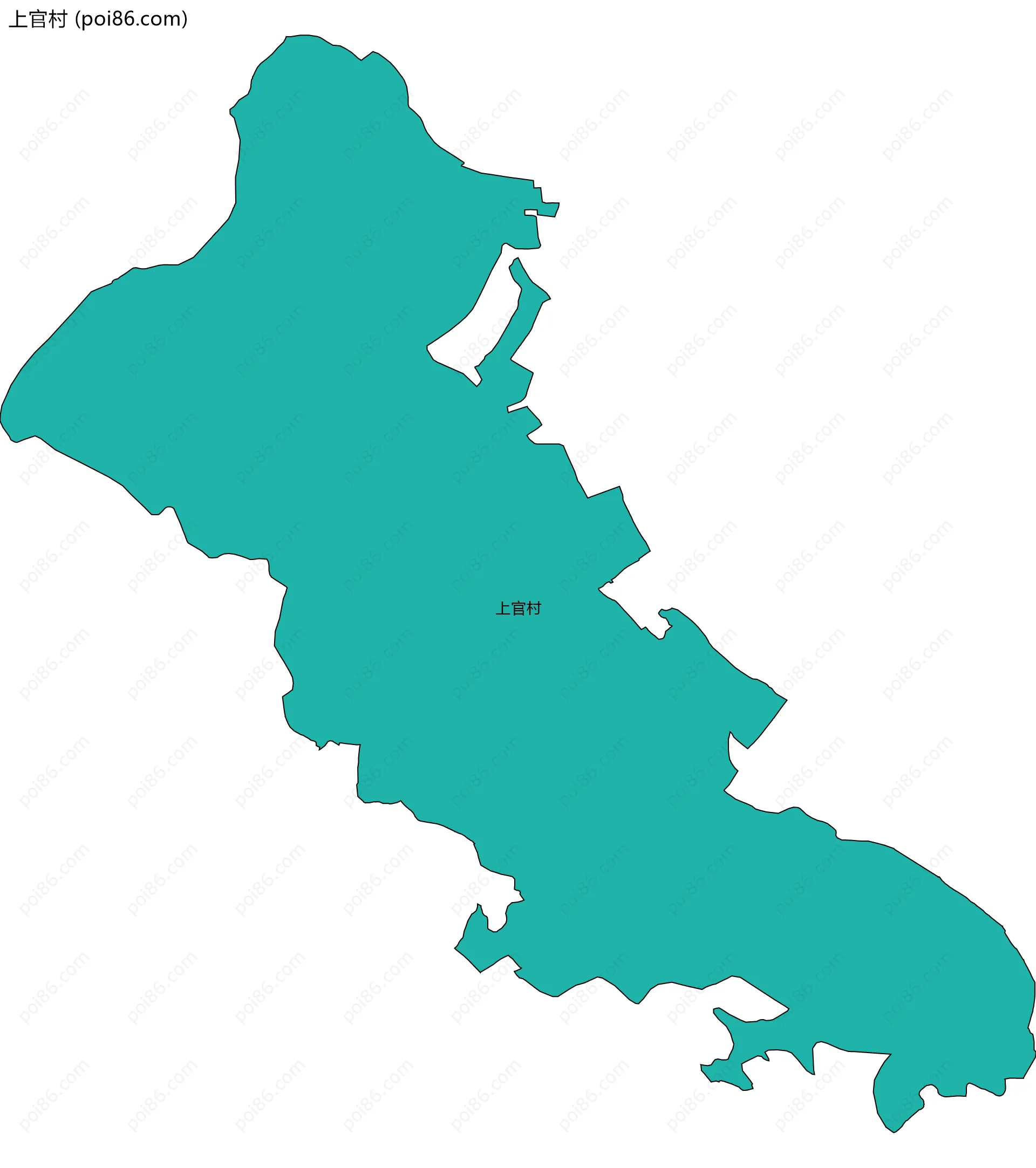 上官村边界地图