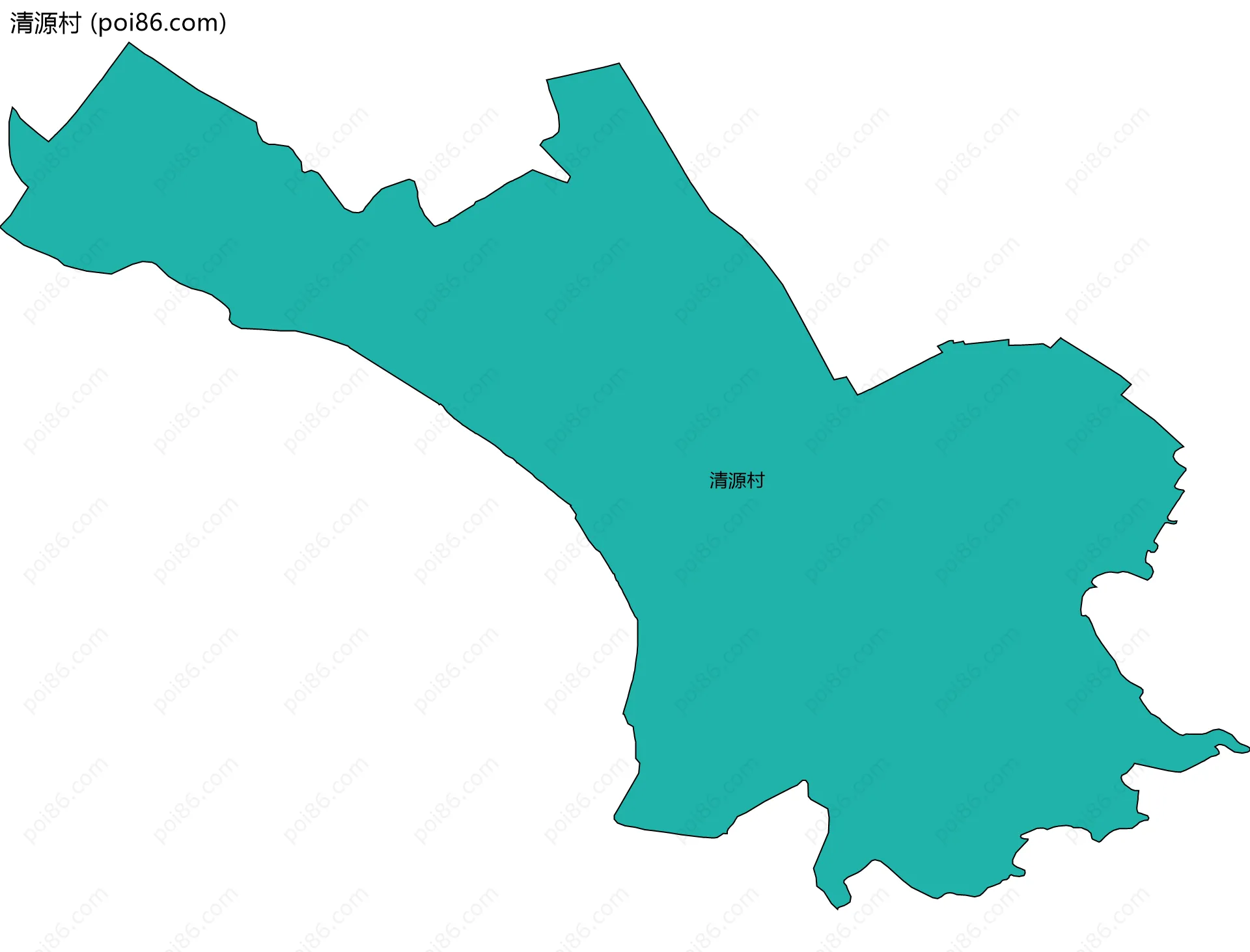 清源村边界地图