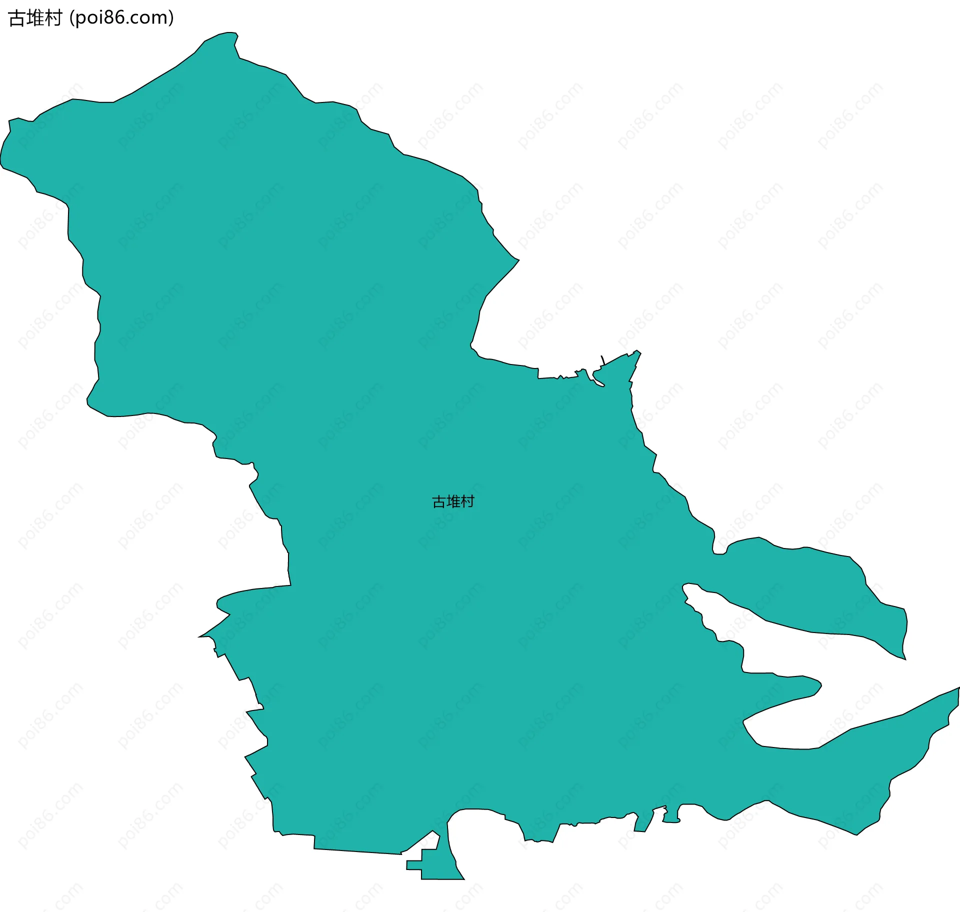 古堆村边界地图