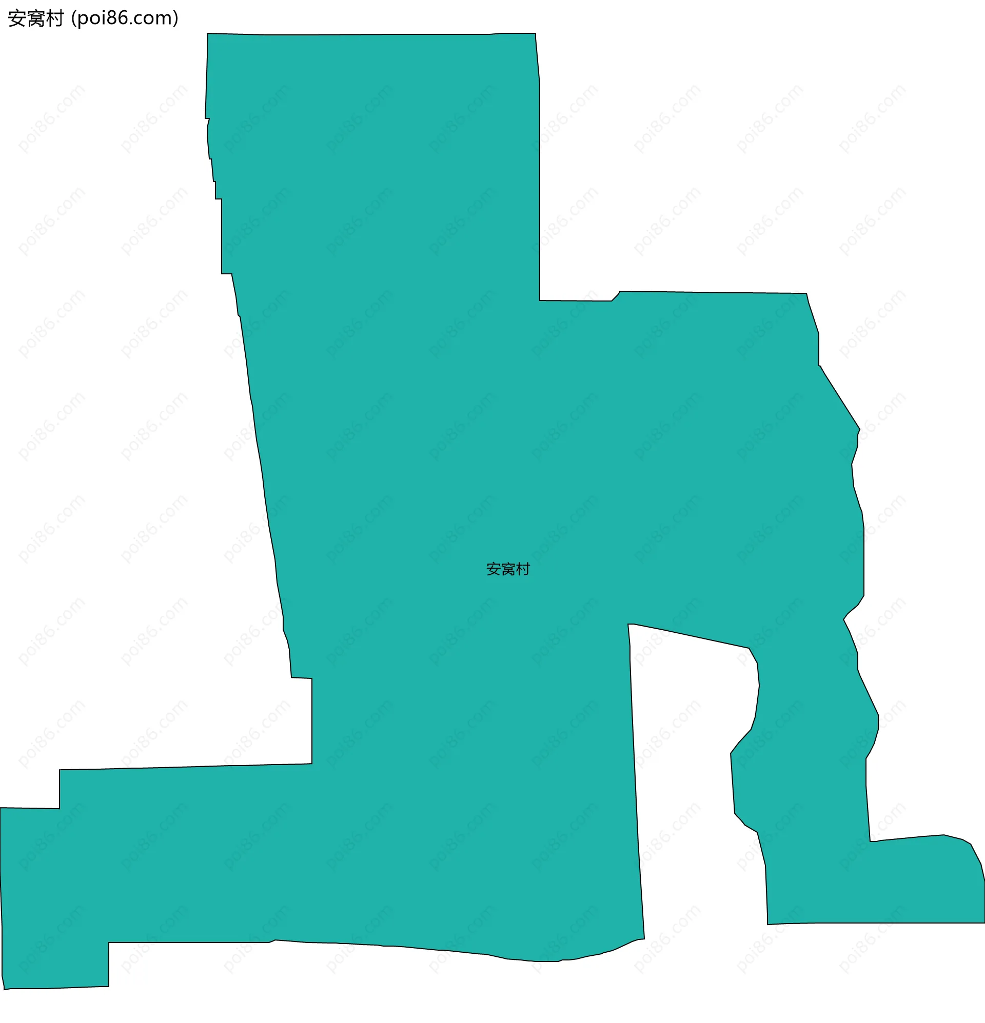 安窝村边界地图