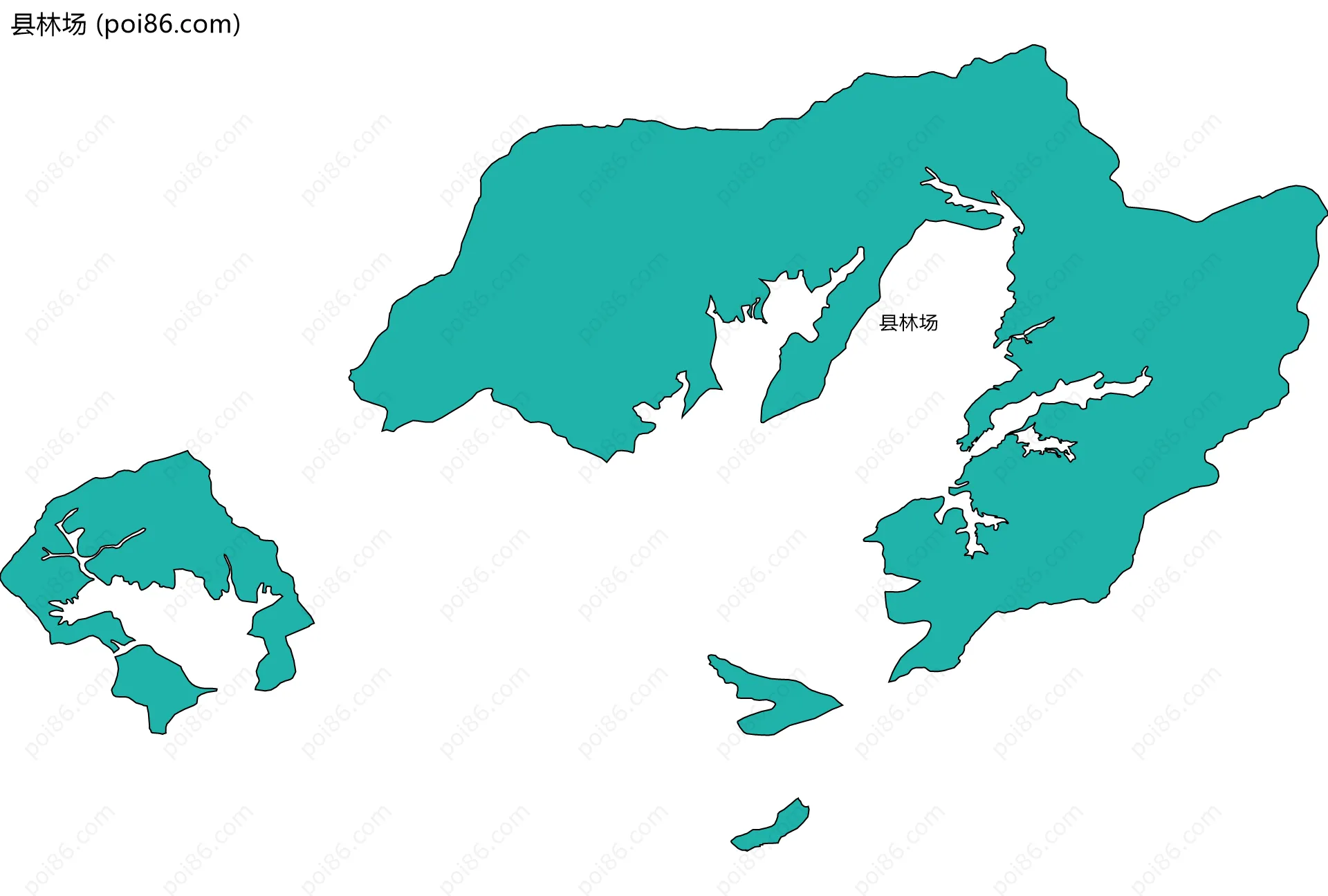 县林场边界地图