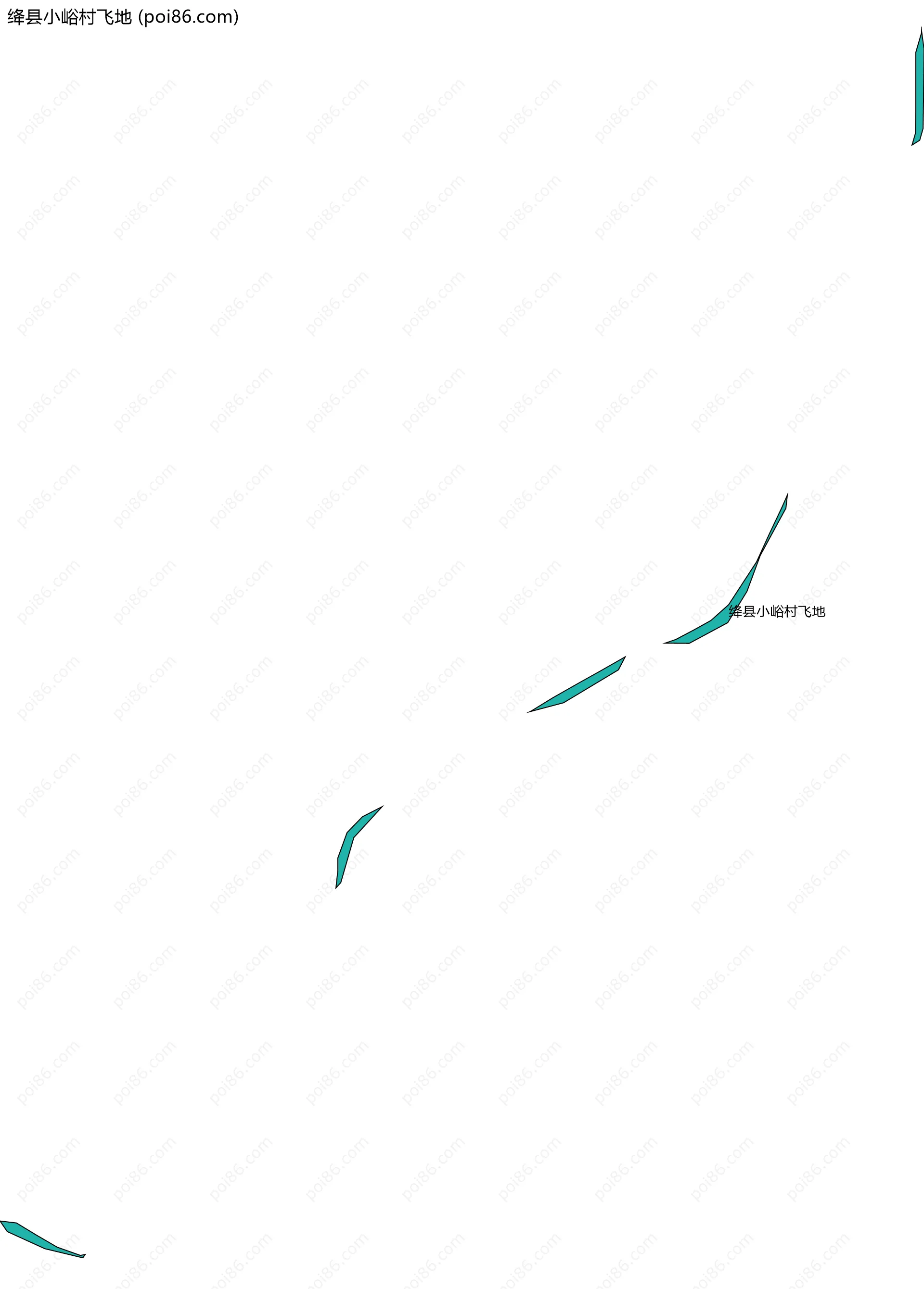 绛县小峪村飞地边界地图