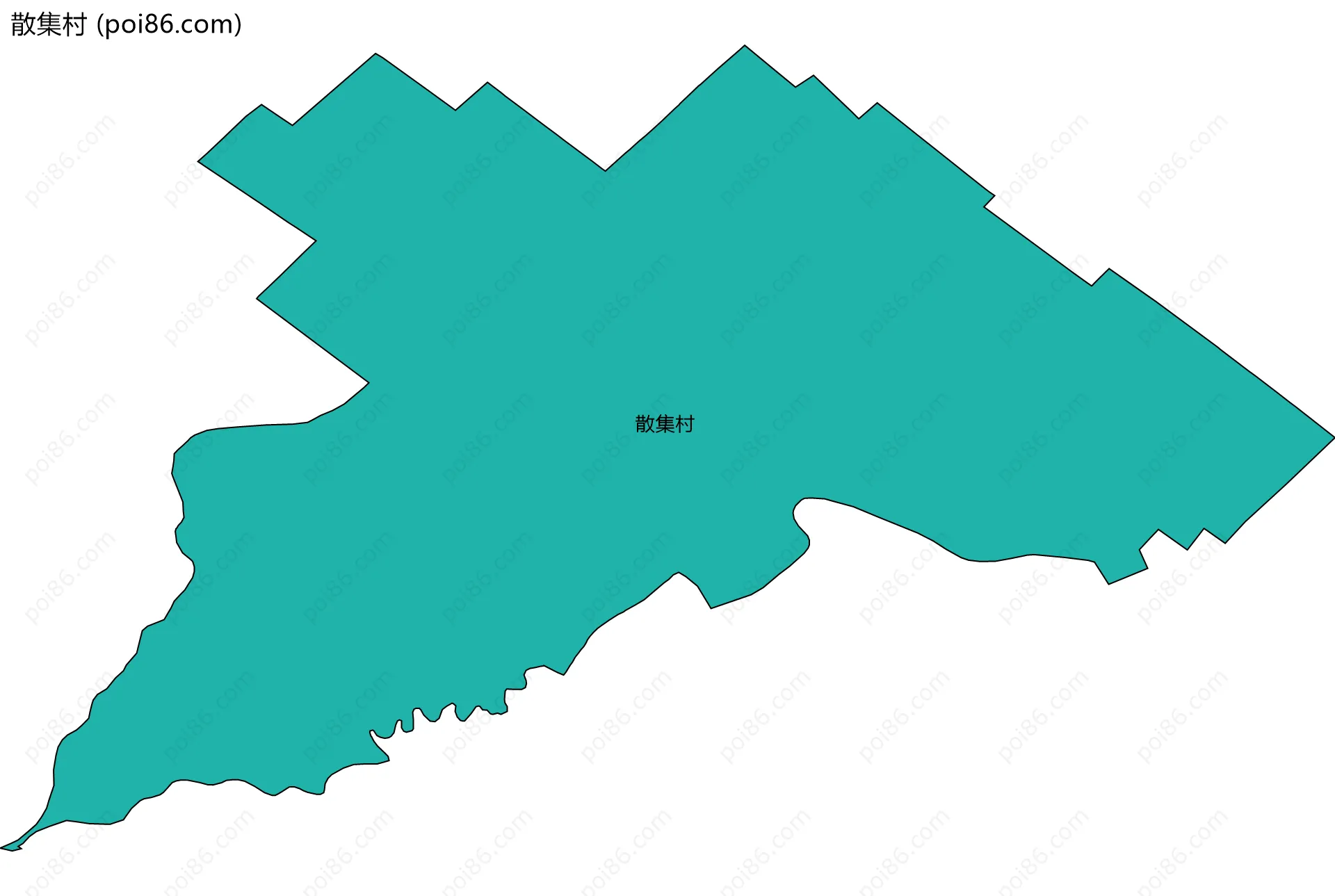 散集村边界地图