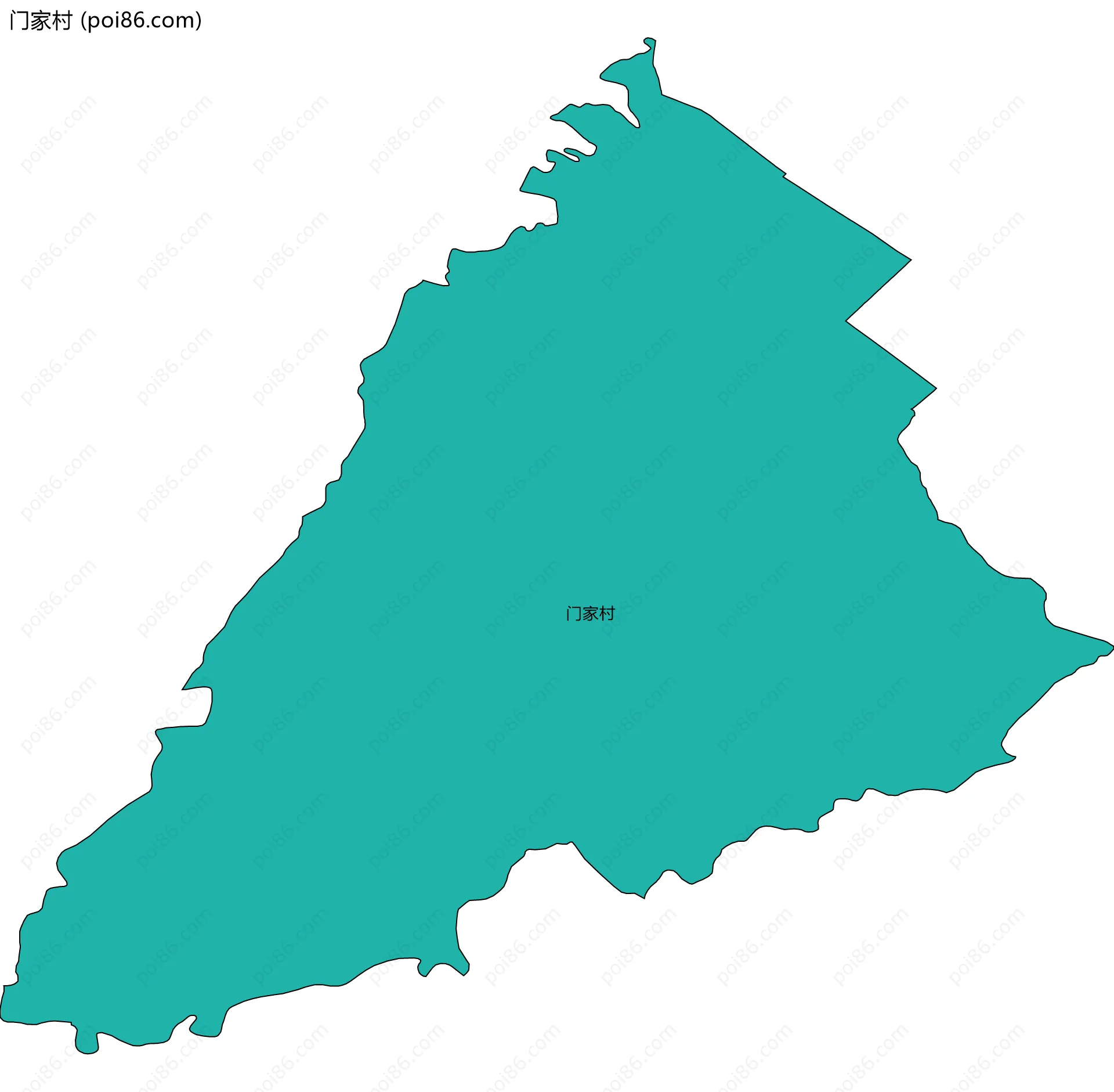 门家村边界地图