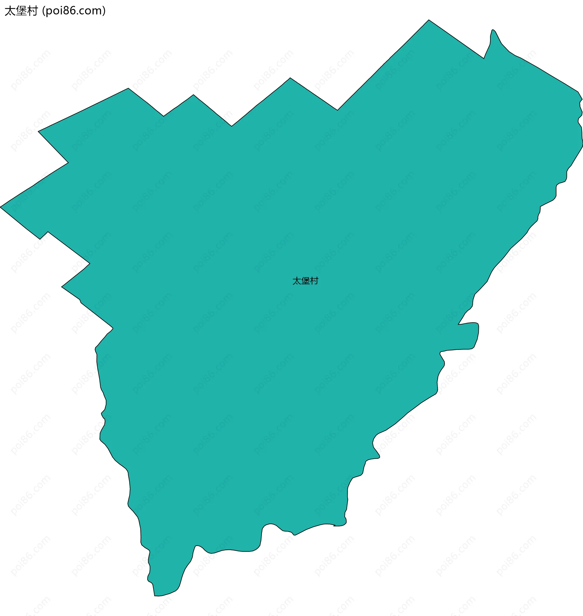 太堡村边界地图