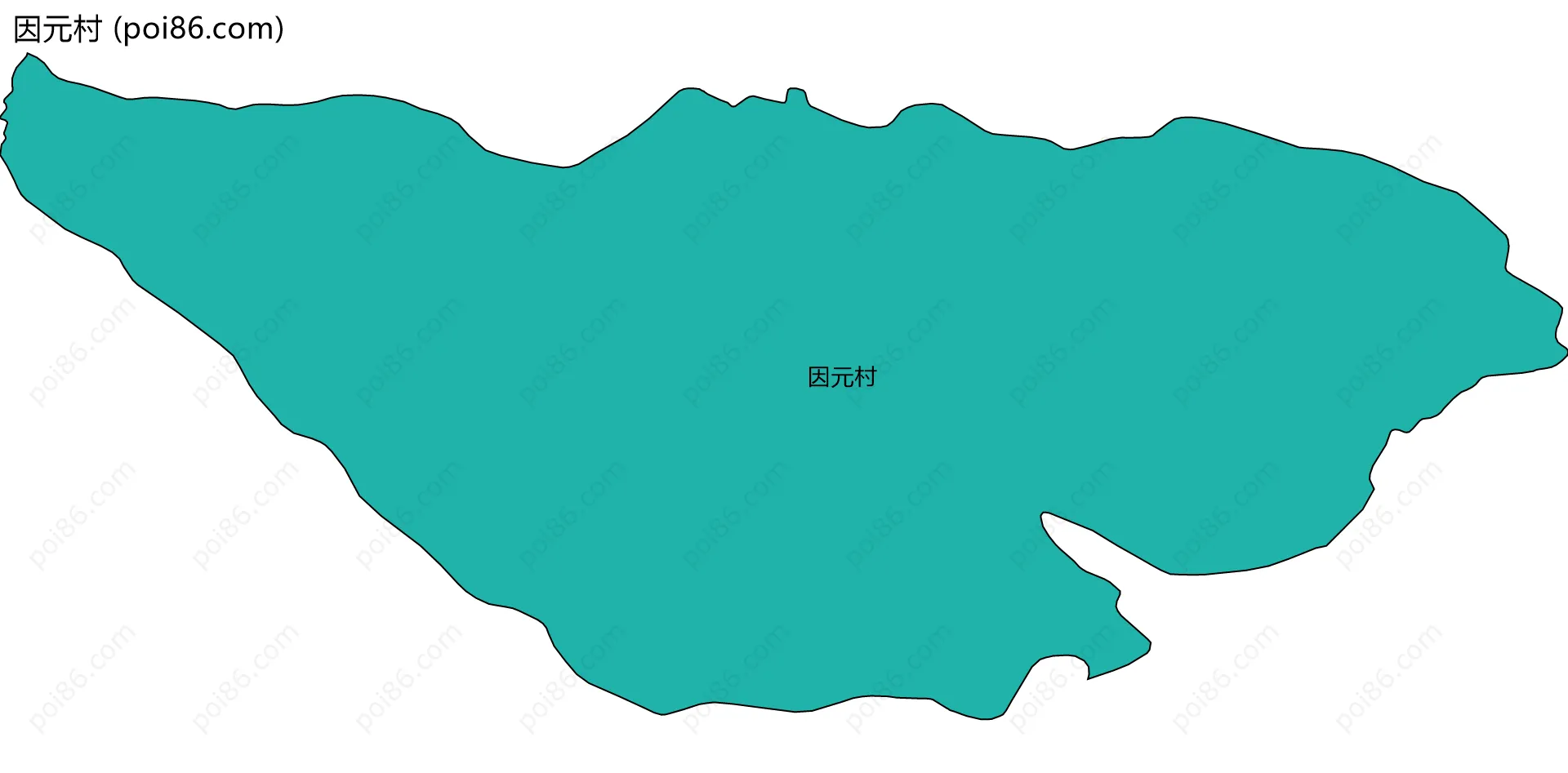 因元村边界地图