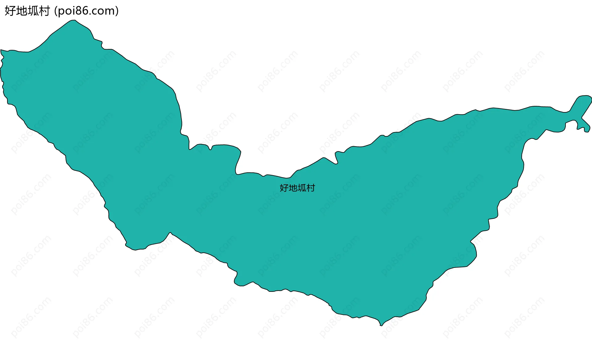 好地坬村边界地图