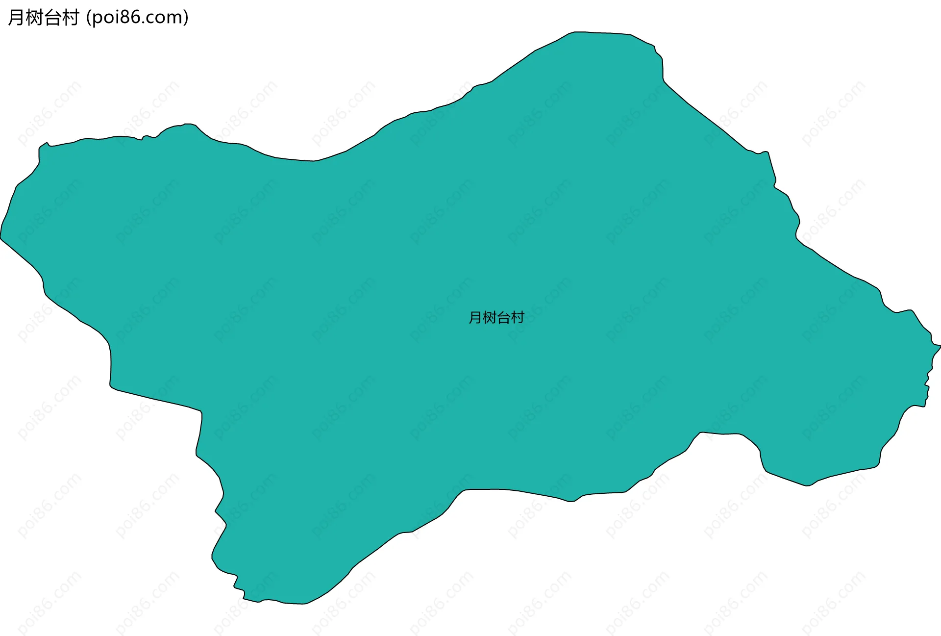 月树台村边界地图