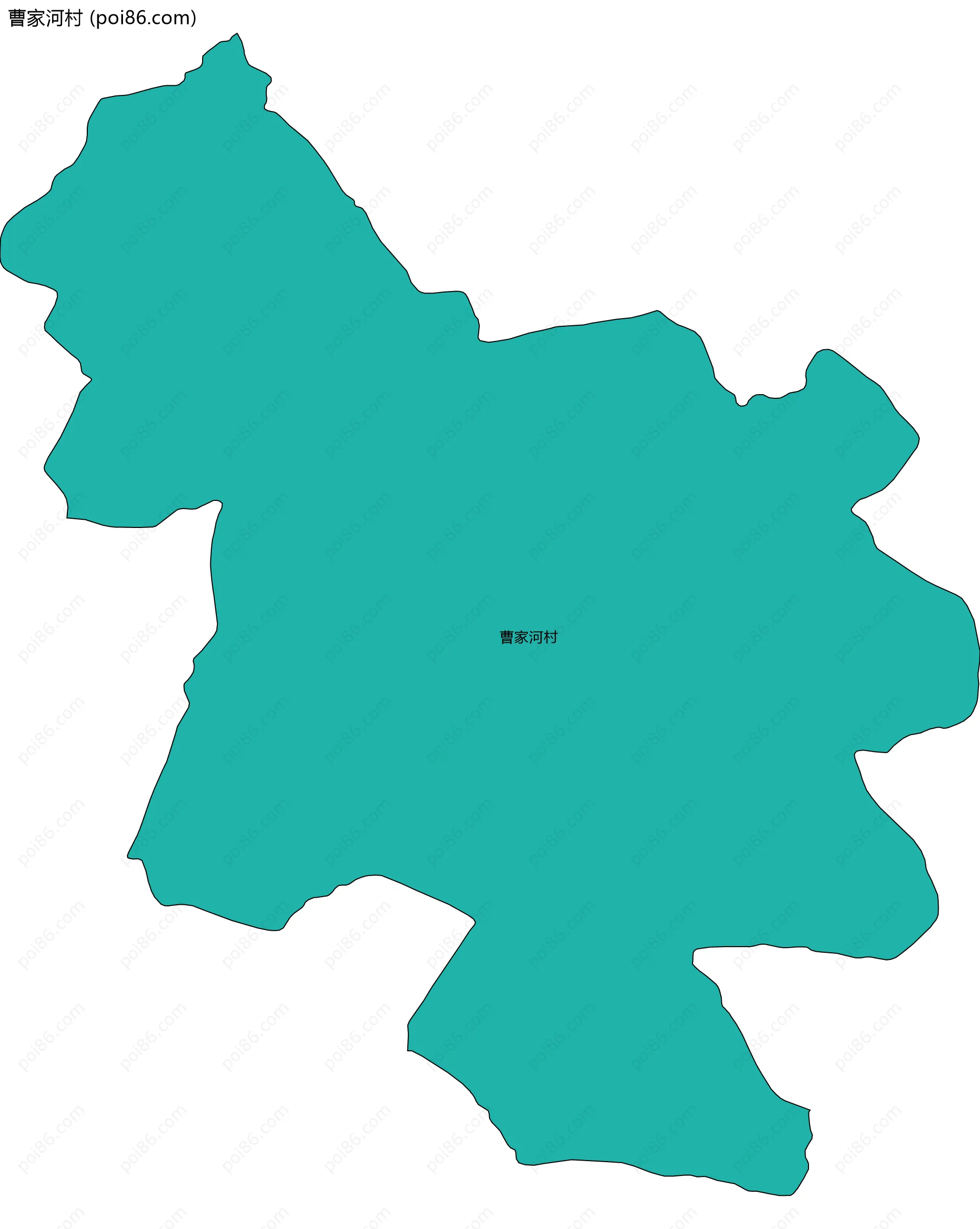 曹家河村边界地图