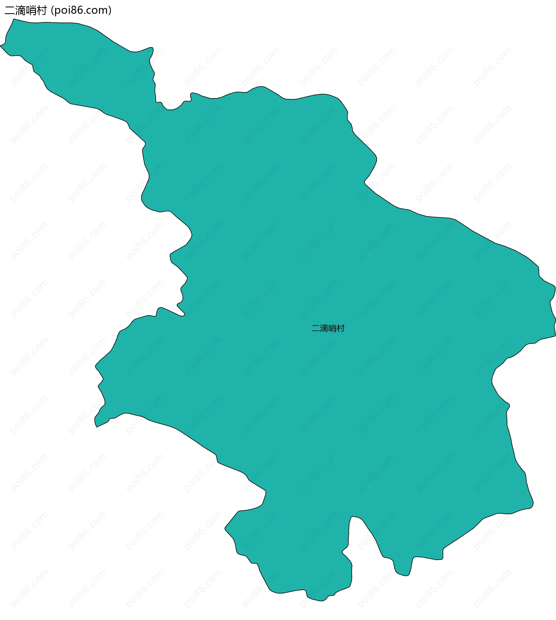 二滴哨村边界地图