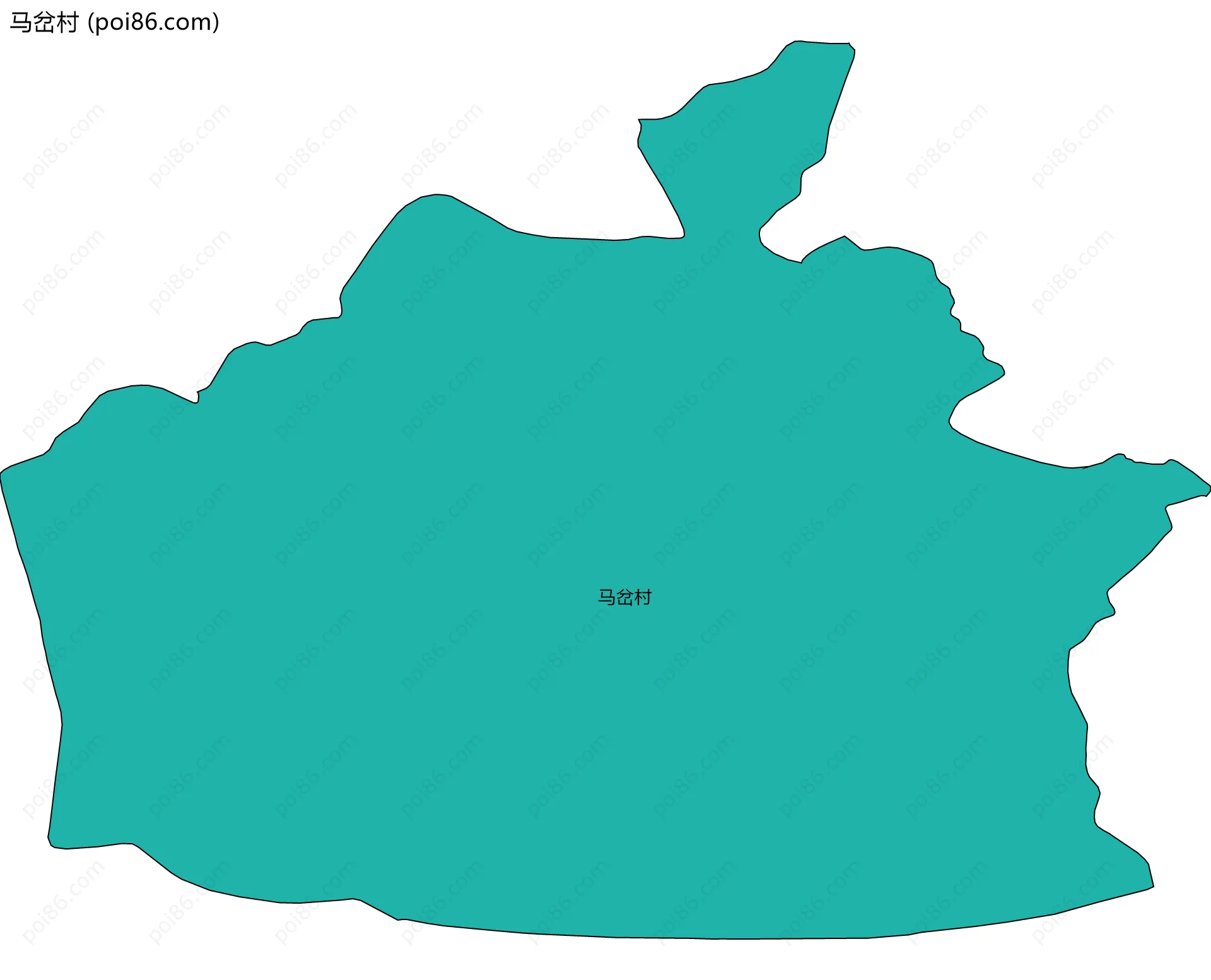 马岔村边界地图