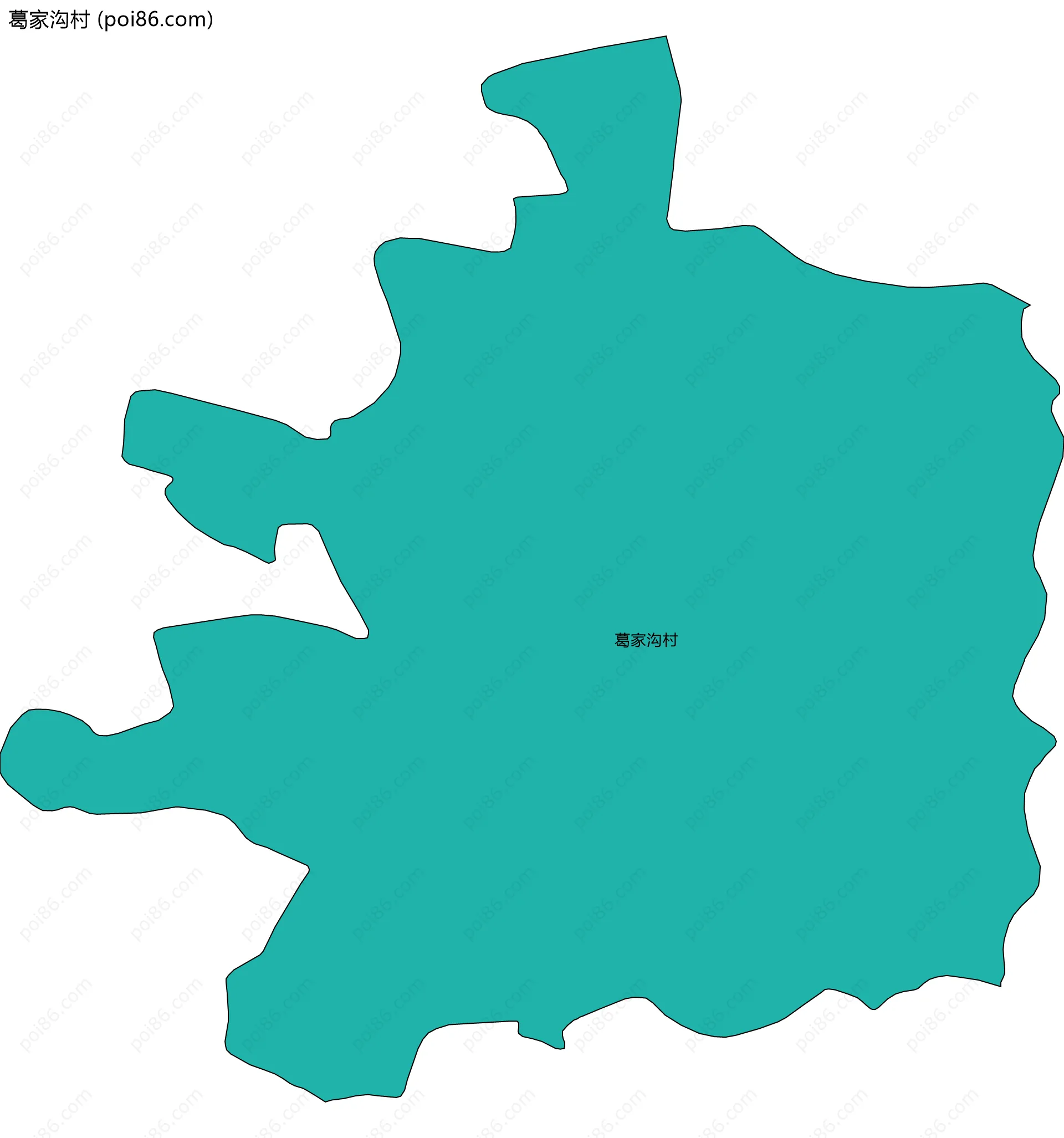 葛家沟村边界地图