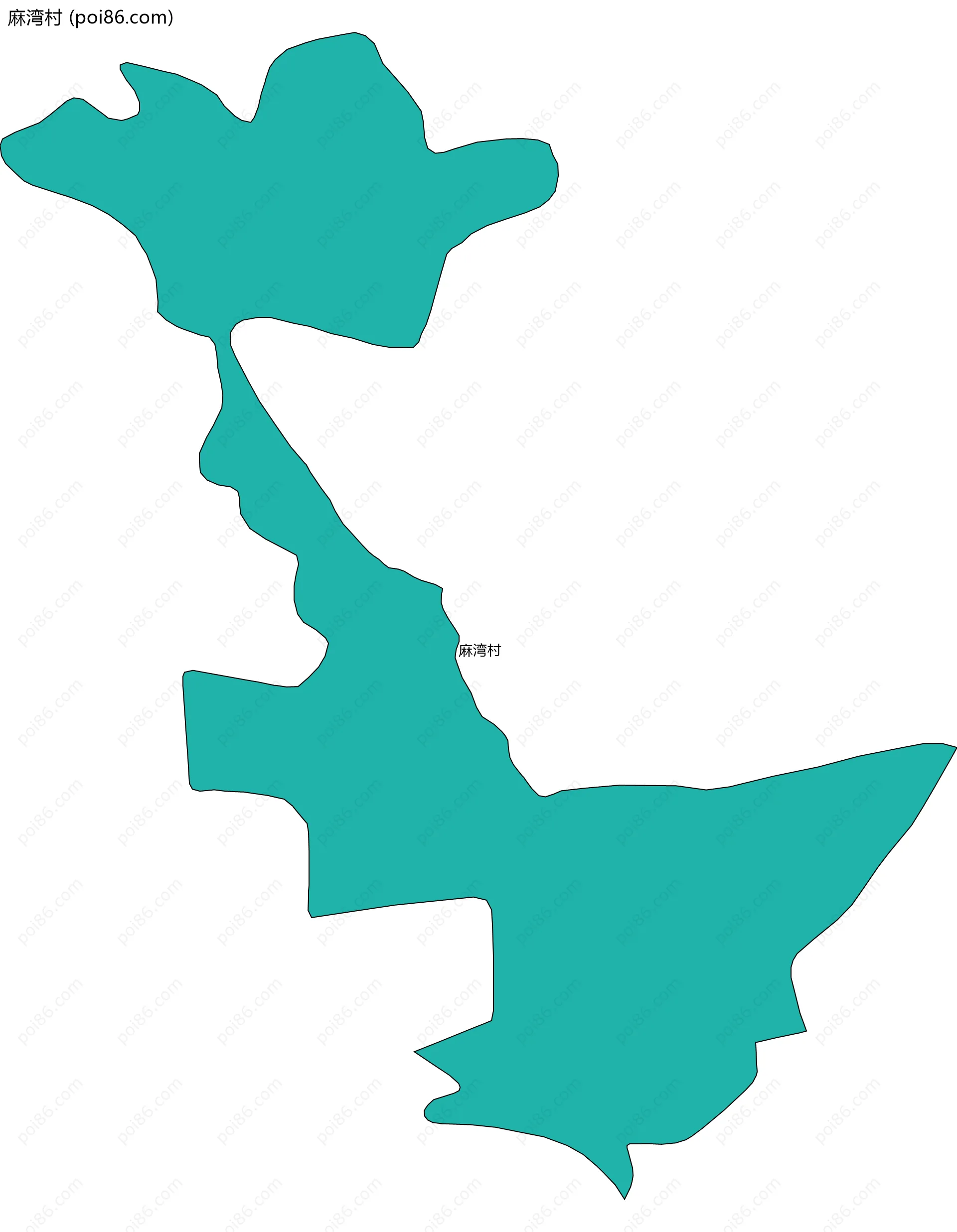 麻湾村边界地图