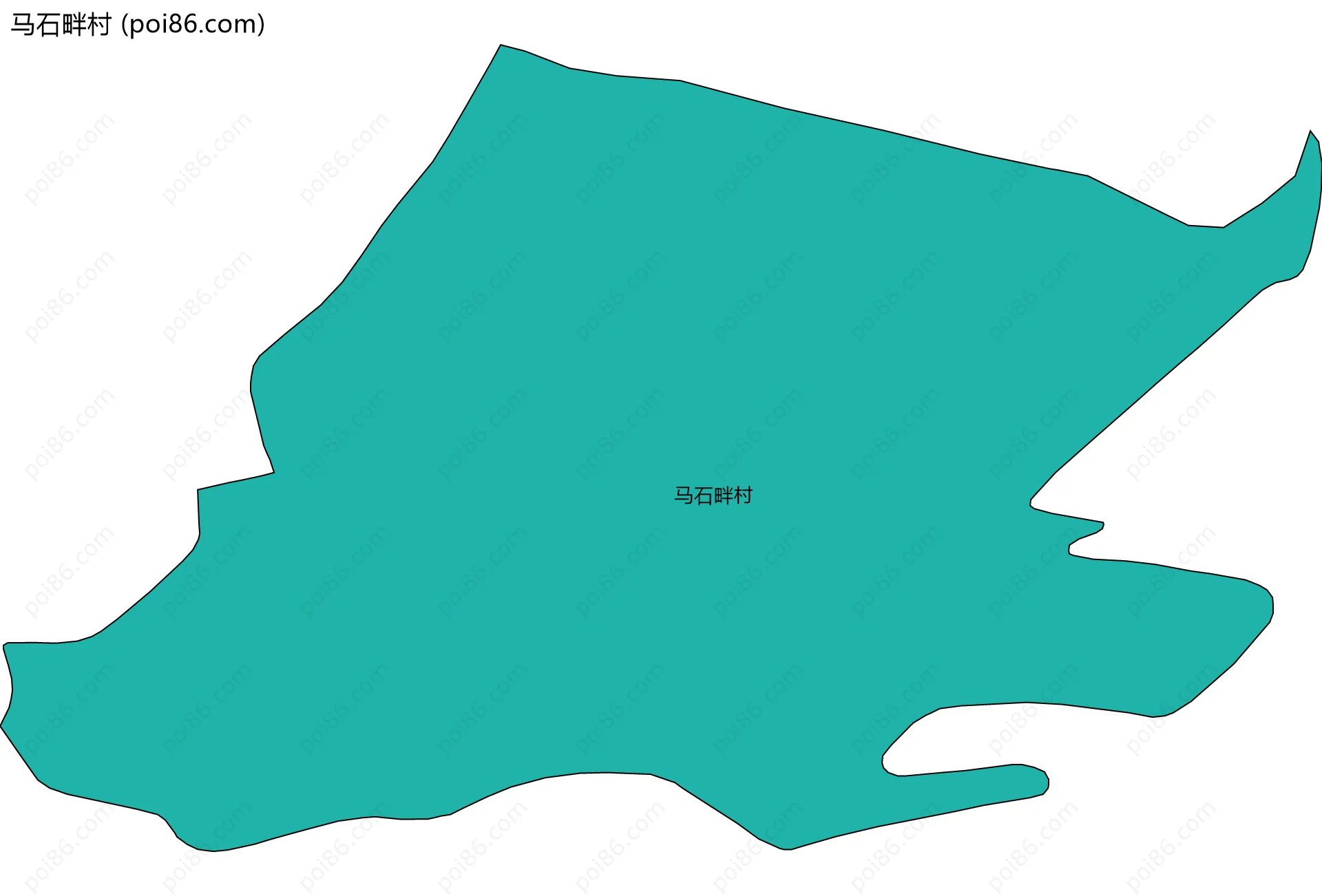 马石畔村边界地图