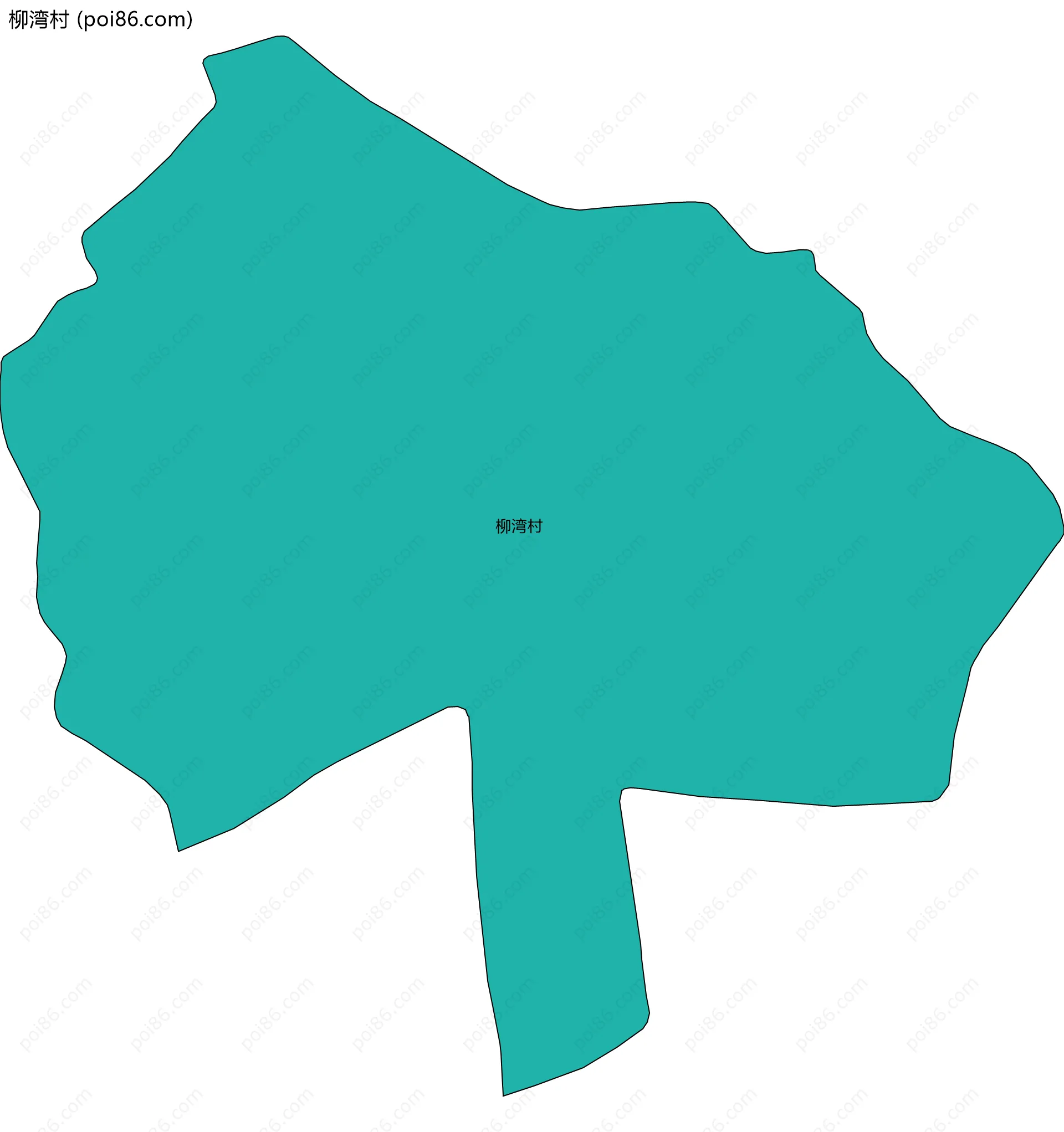 柳湾村边界地图