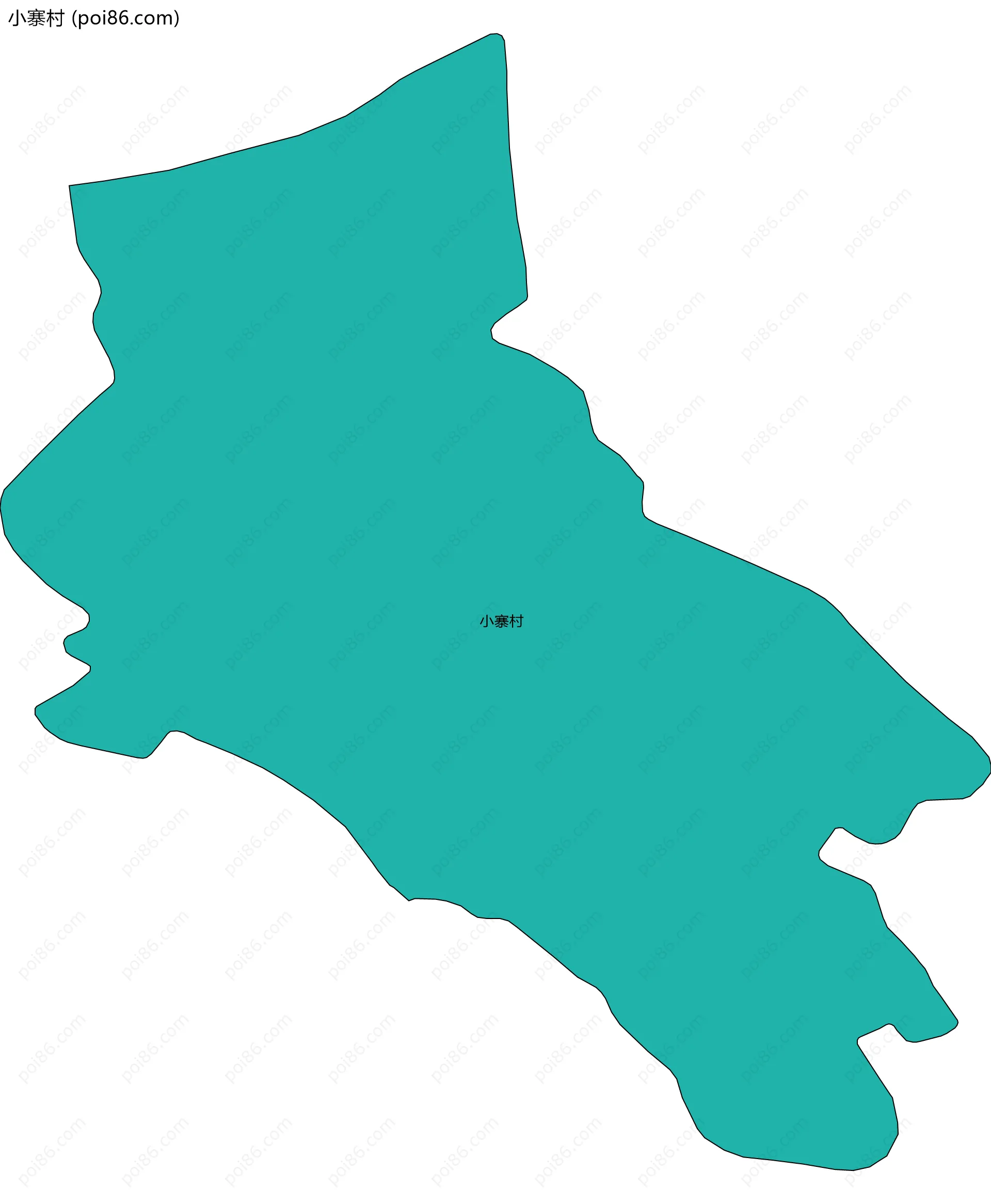 小寨村边界地图