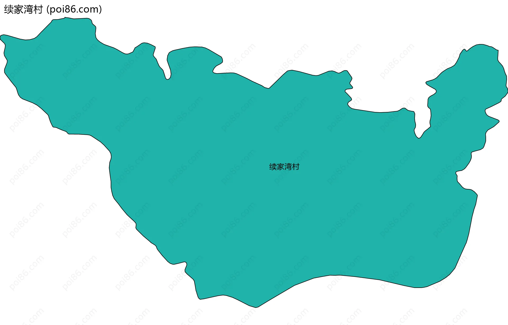 续家湾村边界地图