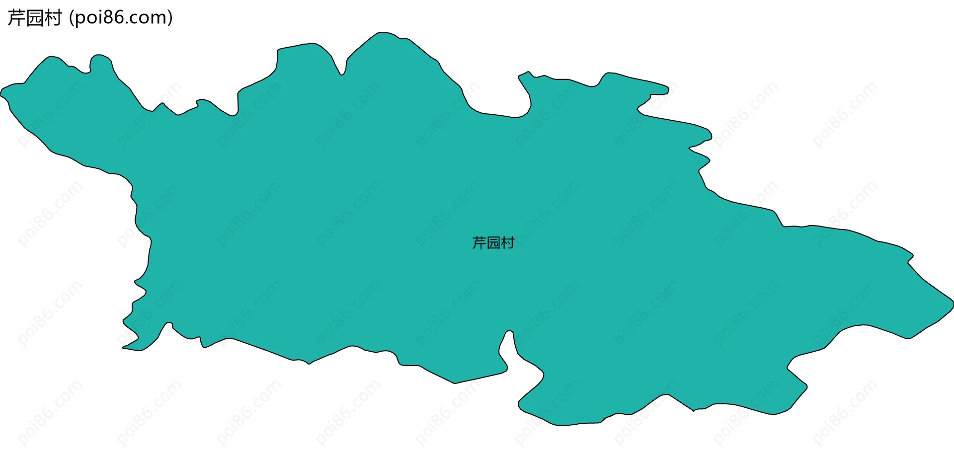 芹园村边界地图