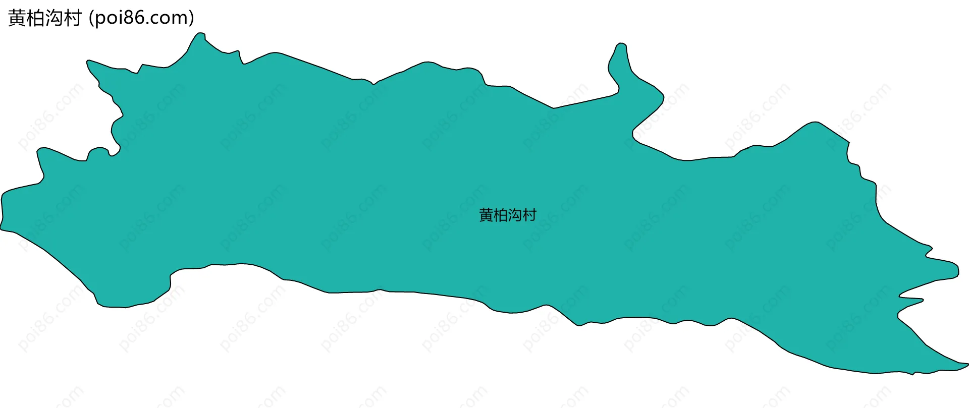 黄柏沟村边界地图