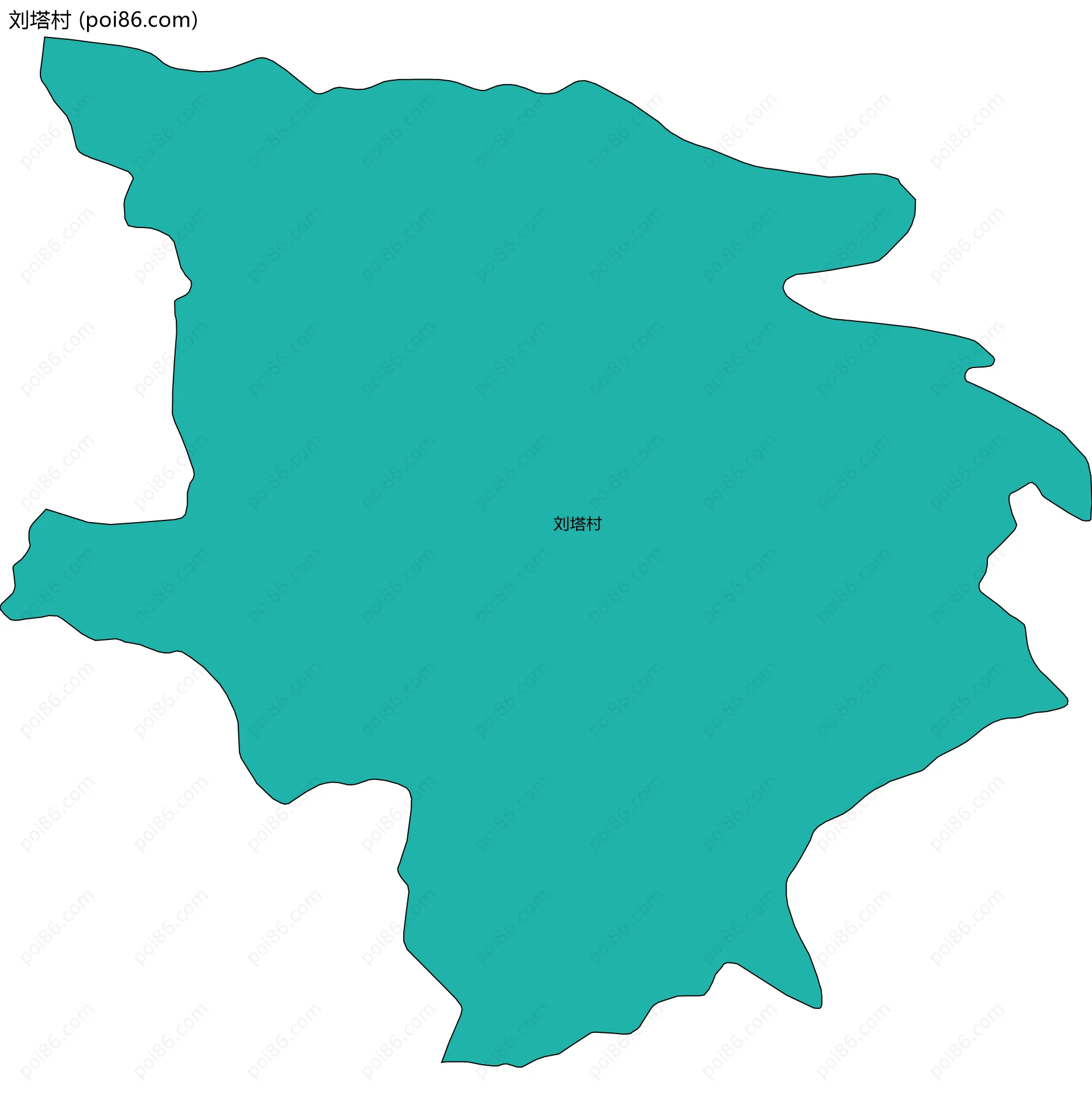 刘塔村边界地图