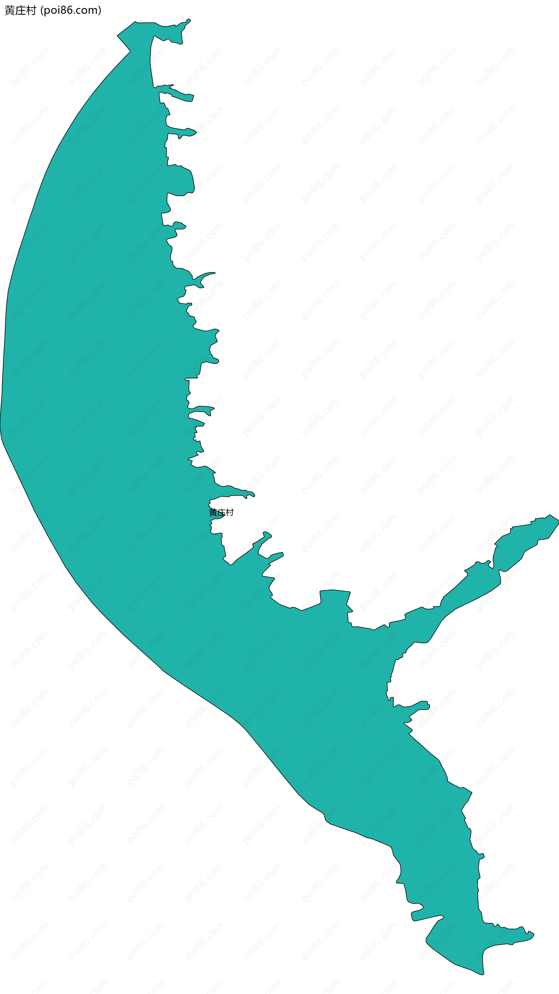 黄庄村边界地图