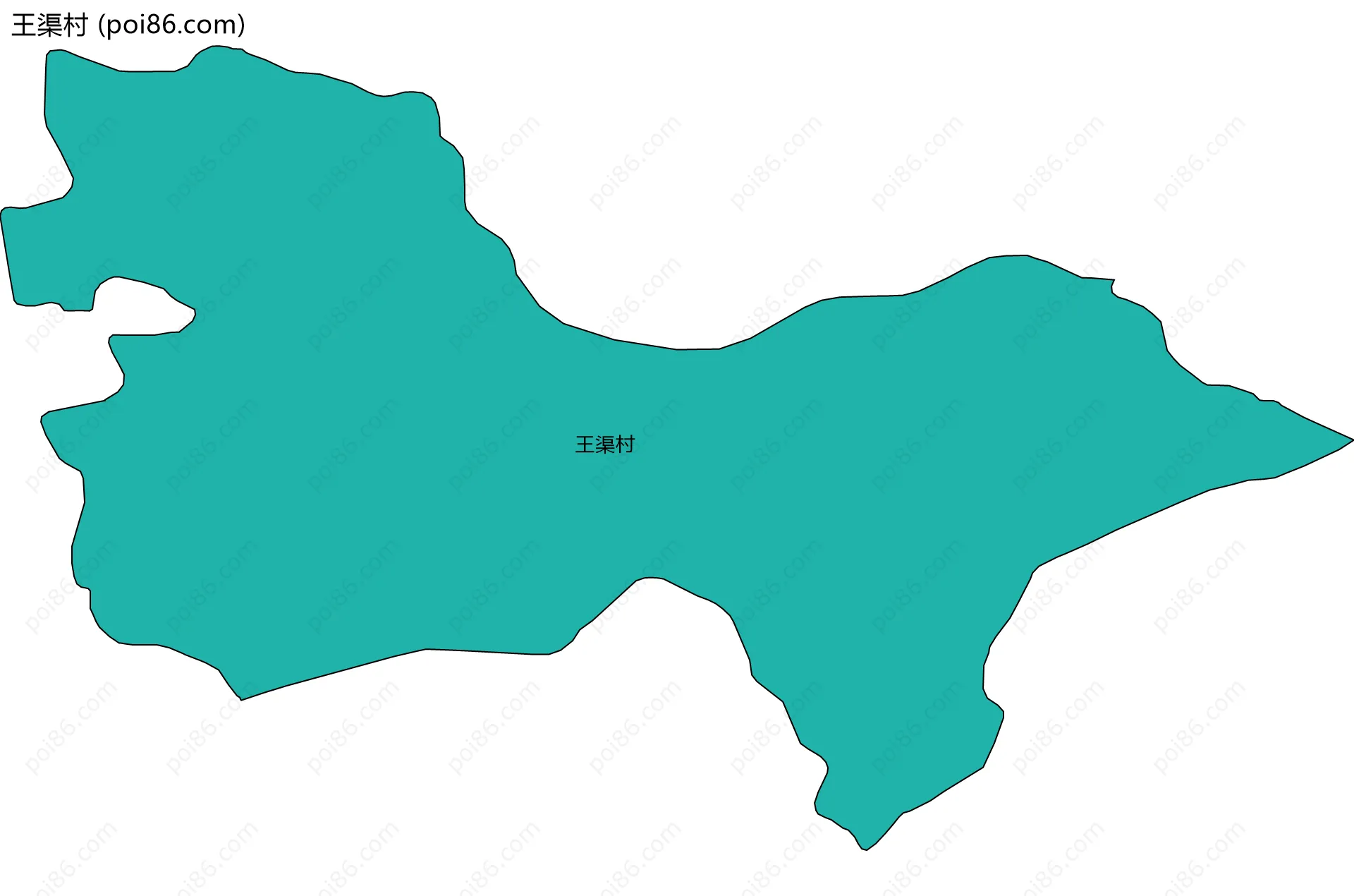 王渠村边界地图